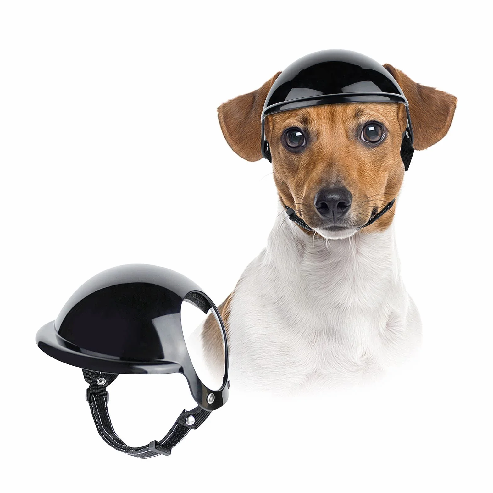 Kask ochronny dla zwierząt domowych z ABS, regulowany, do jazdy na rowerze