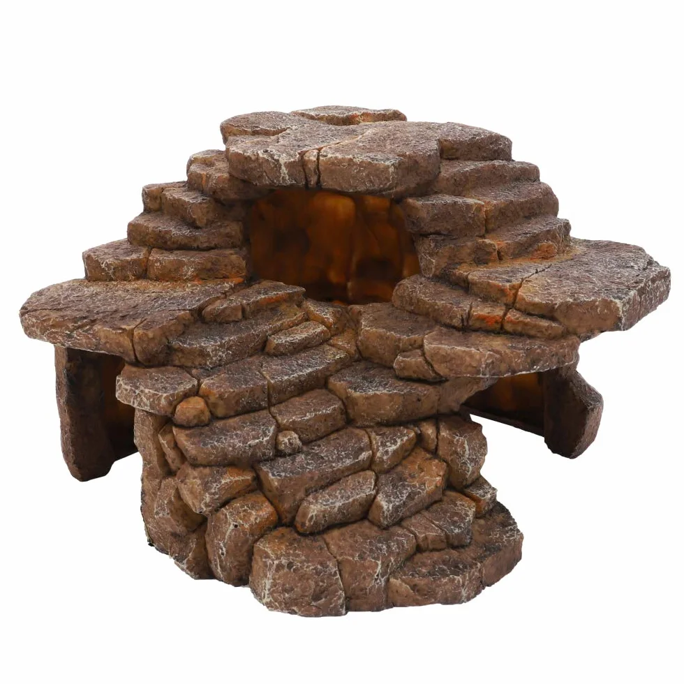 HOBBY Terraristik Desert Cave 3 23 x 22 x 15,5 cm kryjówka dekoracyjna do terrarium akwarium dla gadów płazów