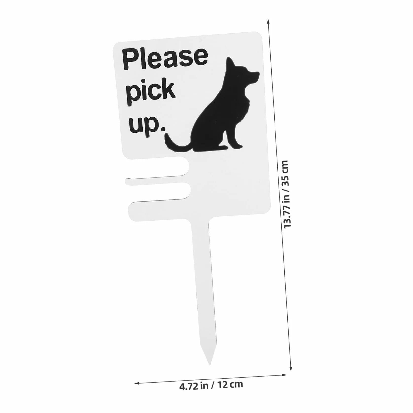 Podnieś znaki 'No Peeing Sign No Pooping Dog' znak bez psiej kupy znaki kot ogród palik ciepły znak ostrzegawczy kot kołek ogród zwierzę domowe znak bez kupy zawiadomienie proszę podnieść