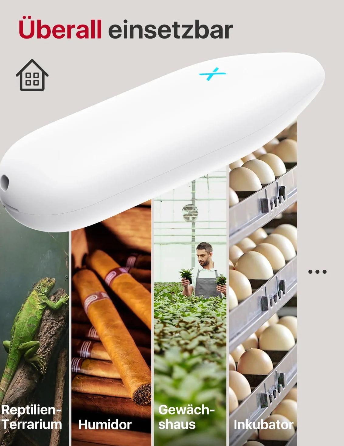 X-Sense Termometr z higrometrem Wi-Fi 3 czujniki kompatybilny z Alexa