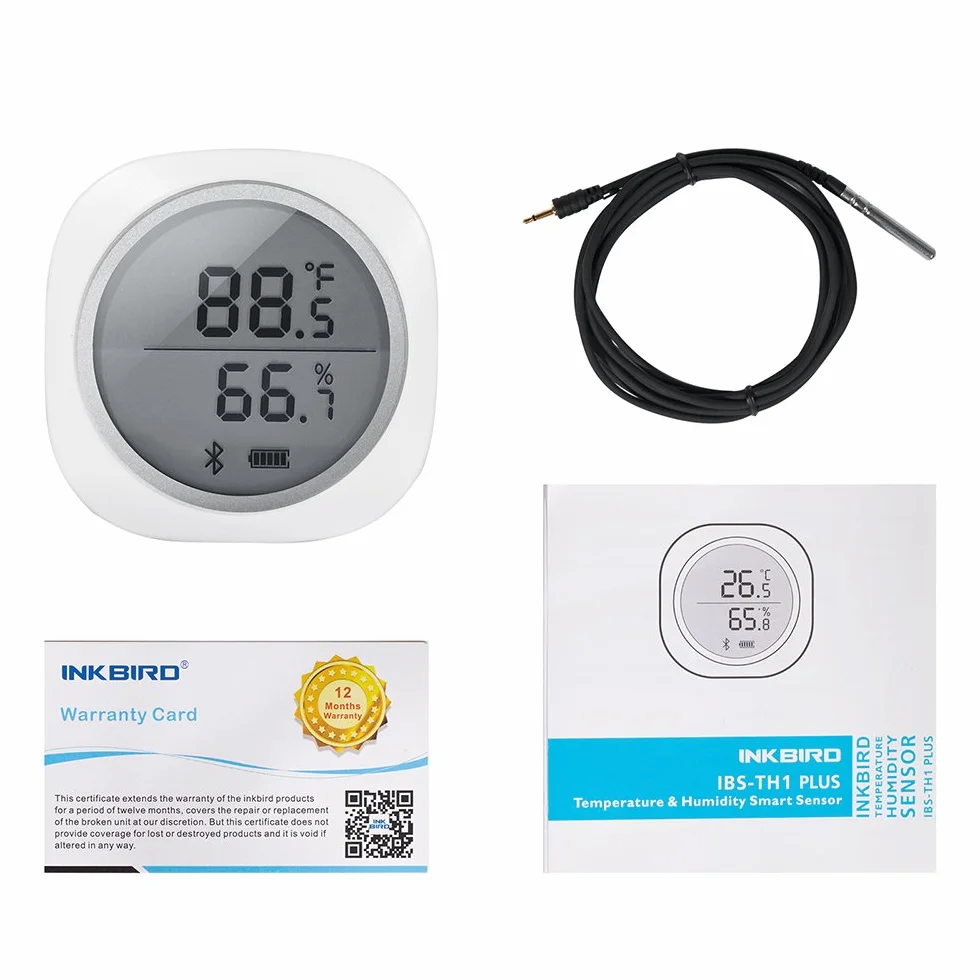 Inkbird IBS-TH1 Plus Termometr Higrometru Bluetooth Data Logger dla Androida iOS