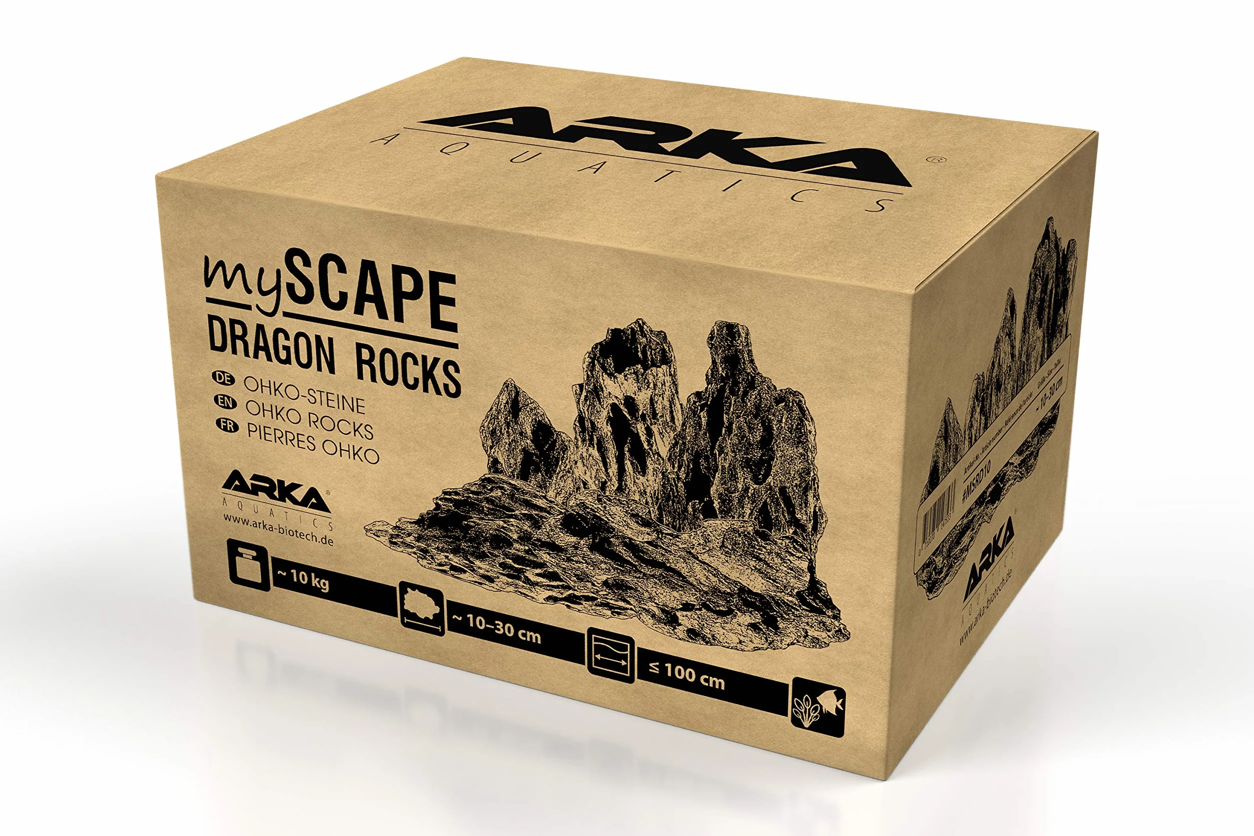 ARKA Aquatics myScape-Rocks Dragon smocze kamienie naturalny kamień do akwarium i terrarium 10 kg