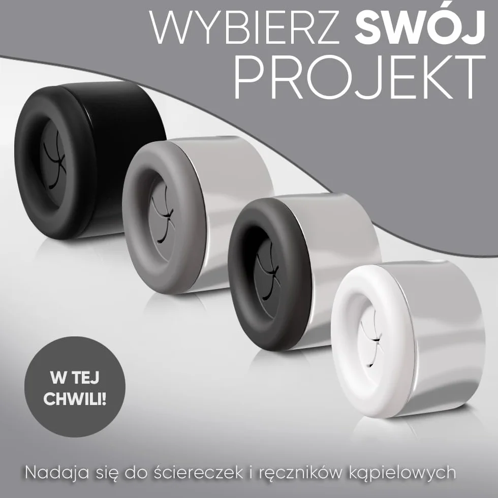 Wieszaki na ręczniki, 4 sztuki, wysokiej jakości, do wykorzystywania w łazience, w kuchni i w gospodarstwie domowym, okrągły kształt, chromowane, samoprzylepne, montaż bez wiercenia