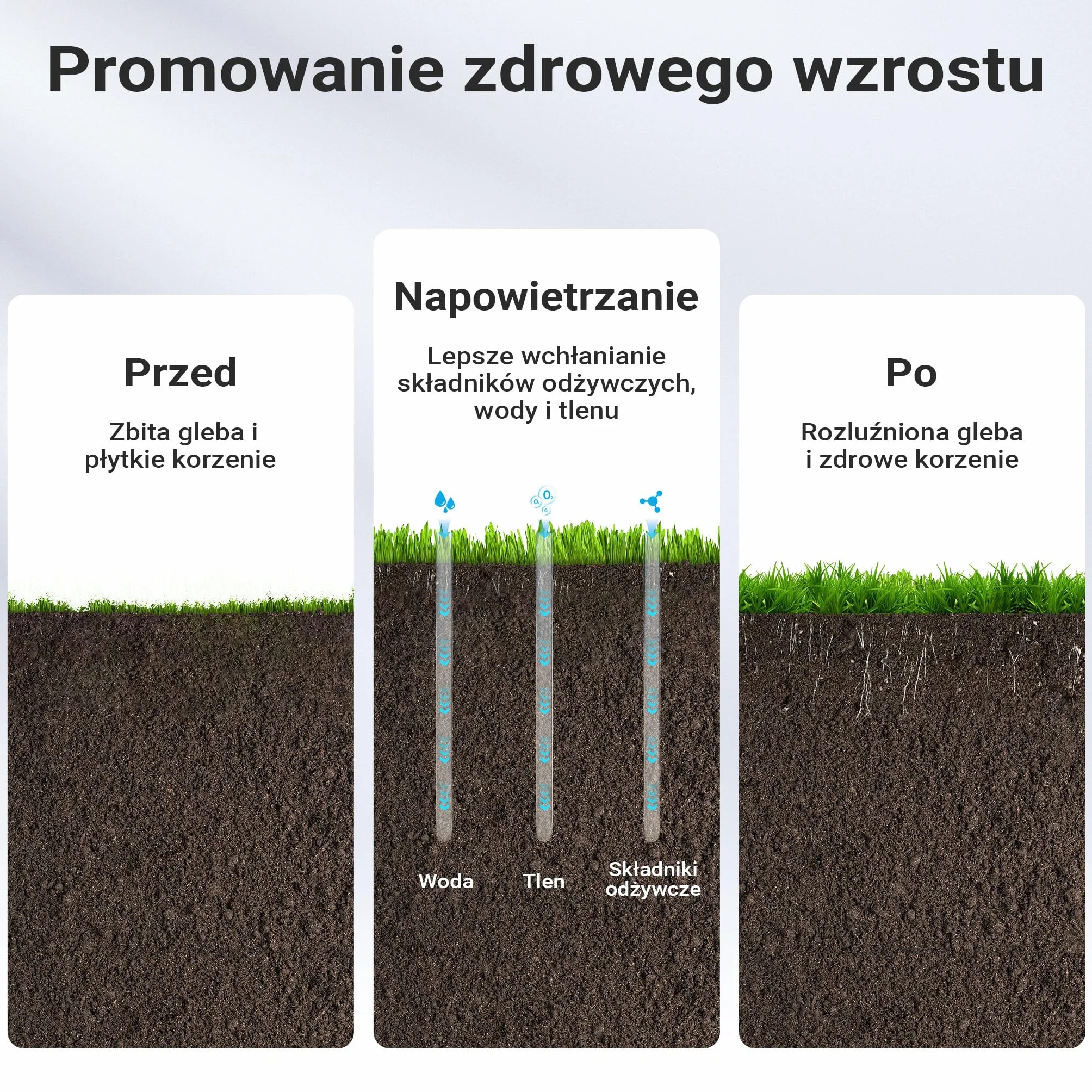 Wiltec Wertykulator do trawnika o szerokości roboczej 40 cm i głębokości 6,4 cm, czarny aerator ręczny z 5 stalowymi tarczami kolczastymi do napowietrzania