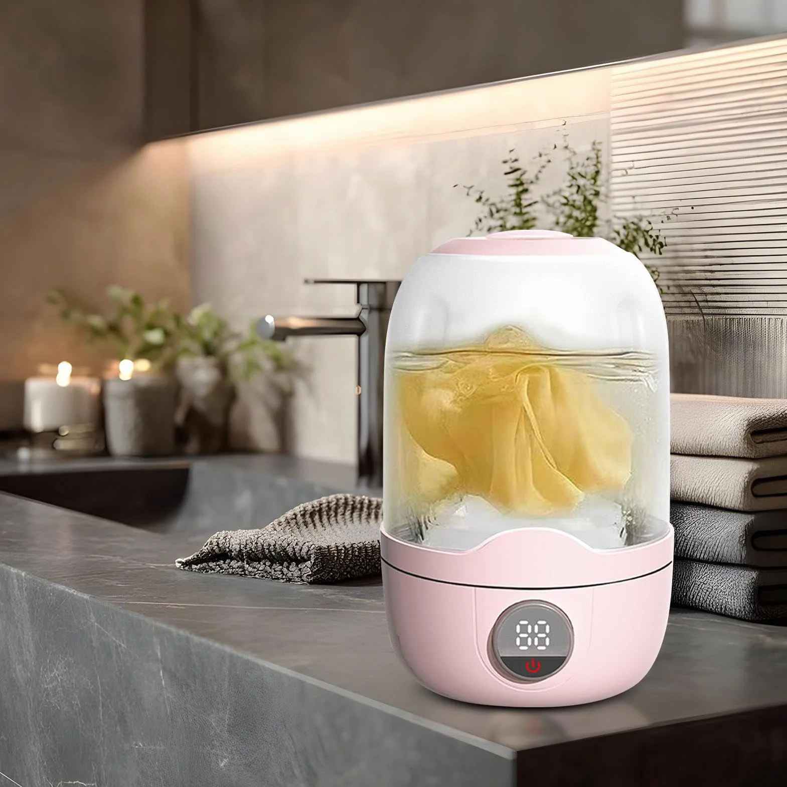 Pralka podróżna | Mini myjka do czyszczenia bielizny – automatyczne narzędzie do czyszczenia kubków na pranie do akademików, mieszkań kempingowych, małych przestrzeni, podróży