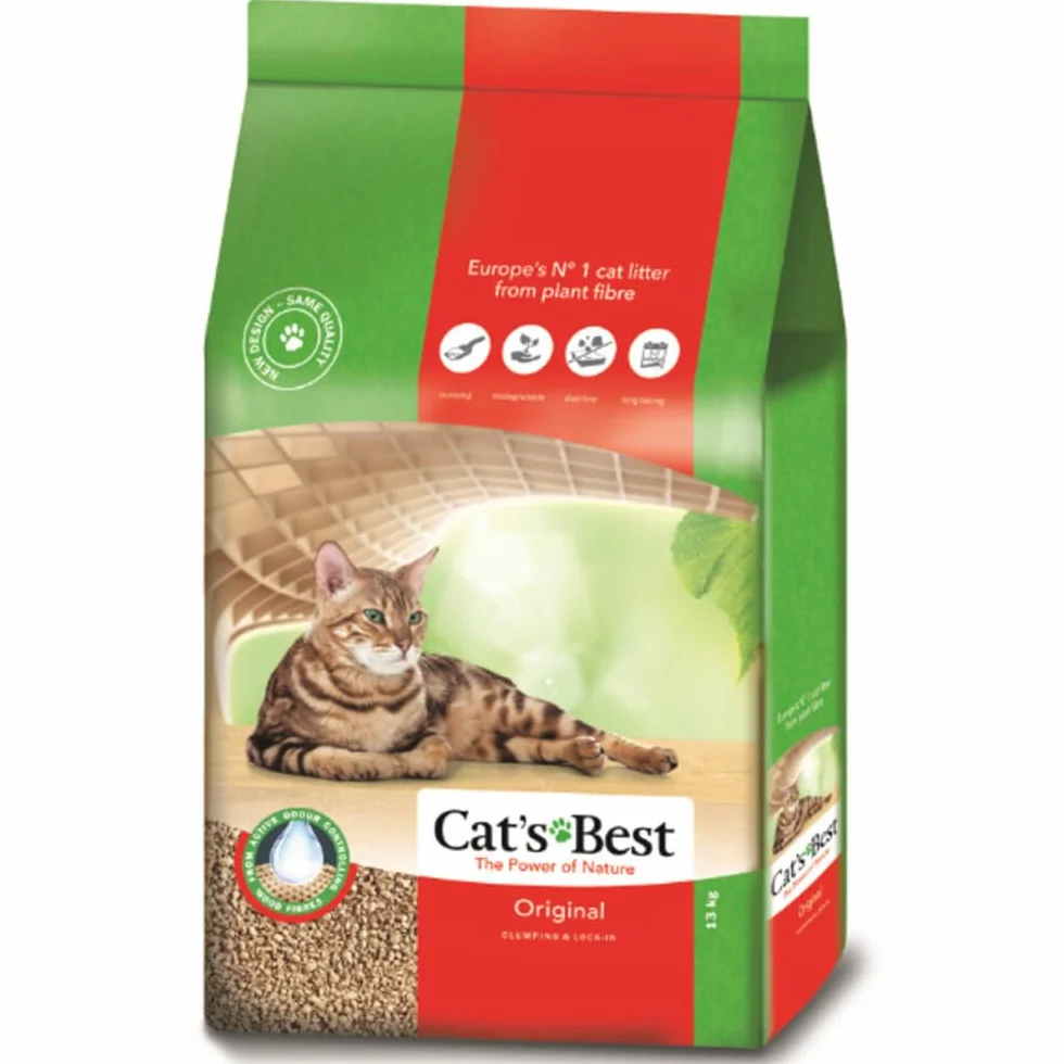Cat's Best Eco Plus Original - Wooden Cat Litter - 13 kg
