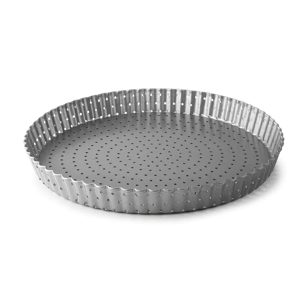 Lacor - 68781 - forma do pieczenia okrągła, forma do ciasta, kręcona, perforowana, stal węglowa, nie zawiera PFOA, odporna na zamrażanie, 20 cm