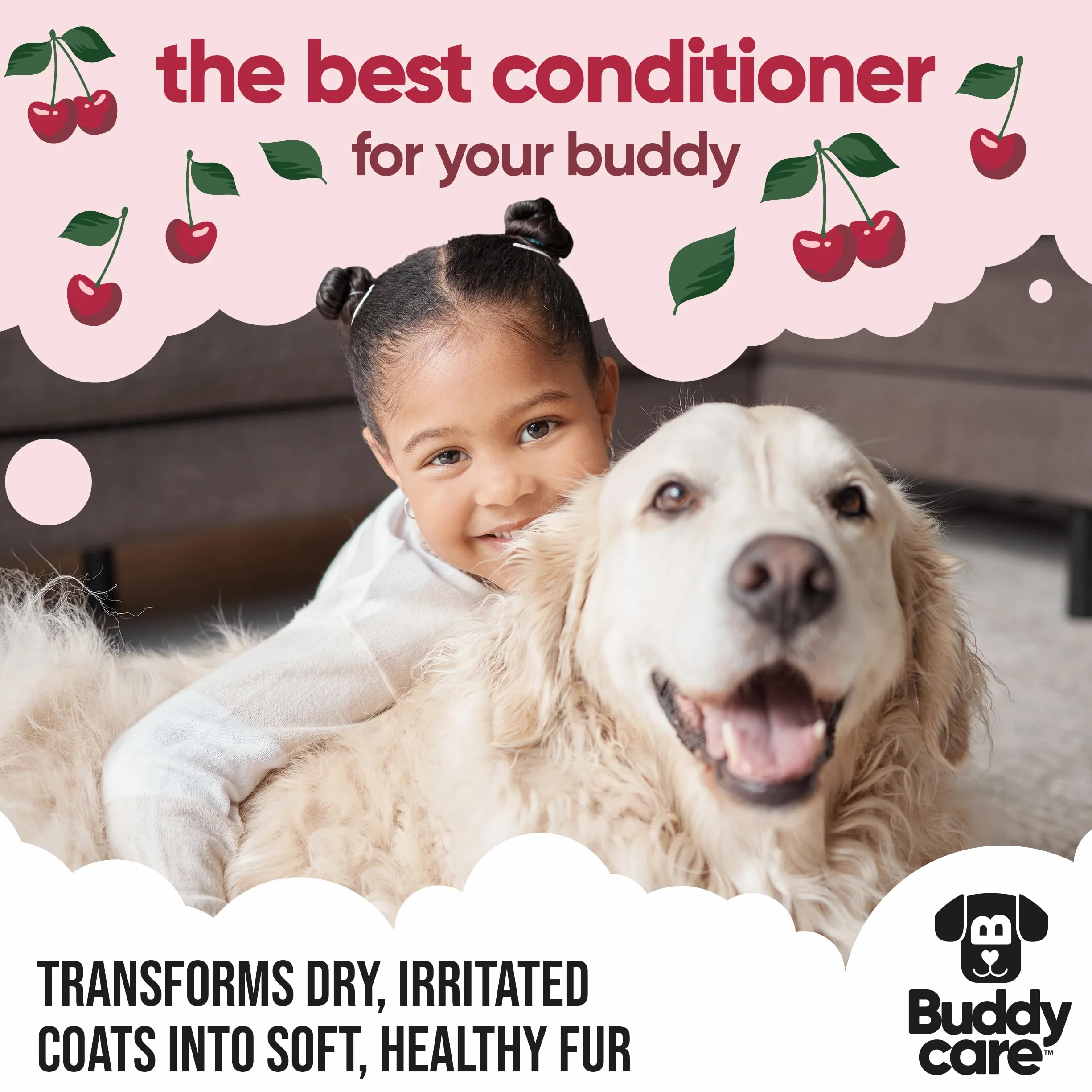 Buddycare Black Cherry Dog Conditioner 500 ml z aloesem i witaminą B5