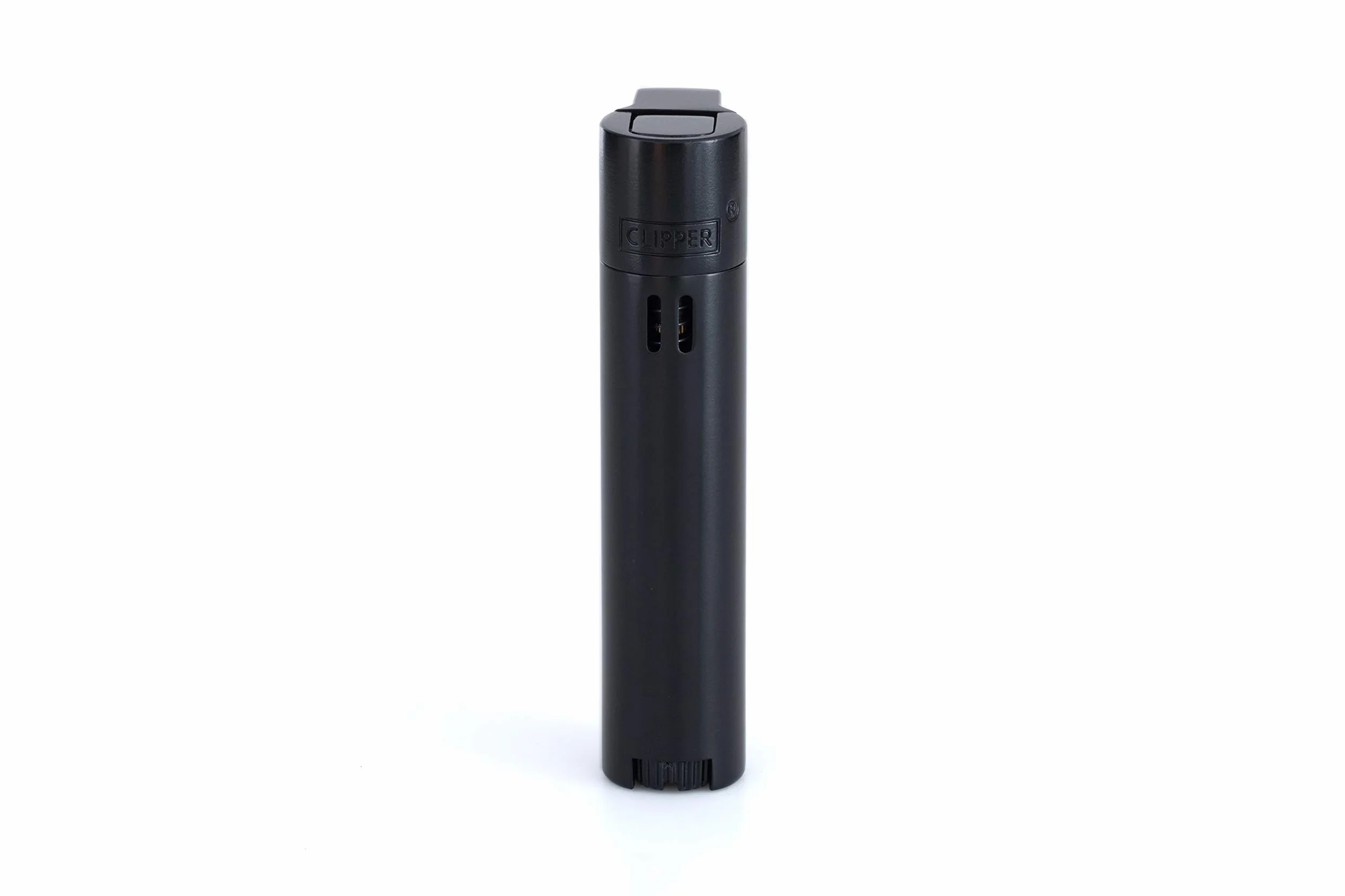 Clipper metalowy płomień czarny + czarny metalowy klips z płomieniem Jet