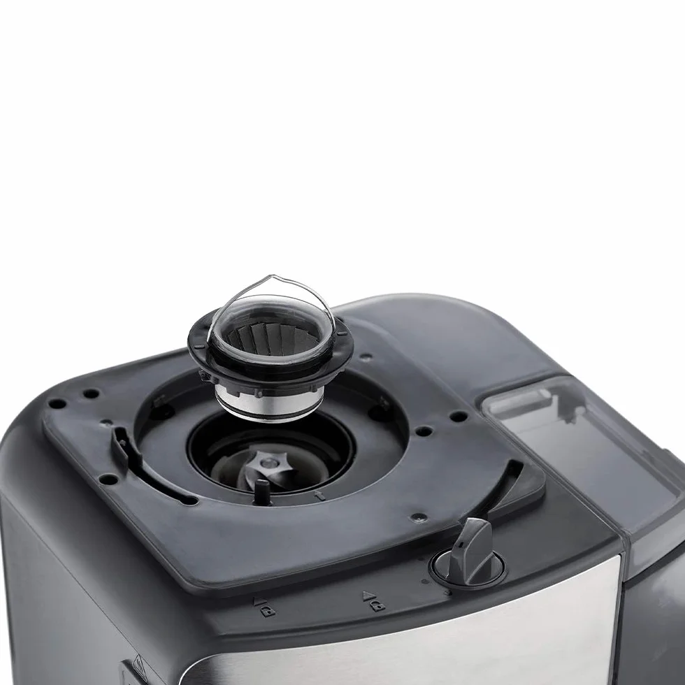 Russell Hobbs ekspres do kawy, wbudowany młynek, regulacja mocy zaparzenia kawy, timer, podtrzymywanie temperatury, dzbanek termiczny, pojemność 1,25l, moc 1000W, czarny-stalowy, Grind&Brew 25620-56