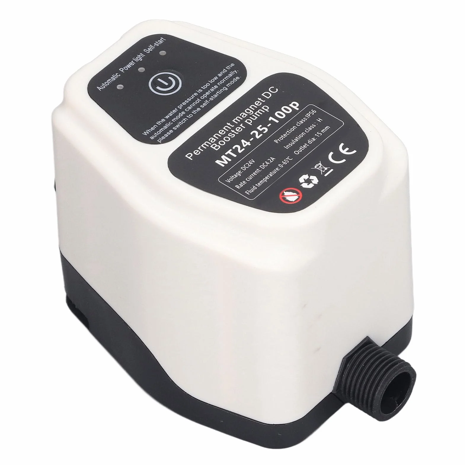 Inteligentna pompa podnosząca ciśnienie, 100-240 V, pompa podwyższająca ciśnienie wody 25 l, 100 W, oszczędność energii do domu (wtyczka UE 100-240 V)