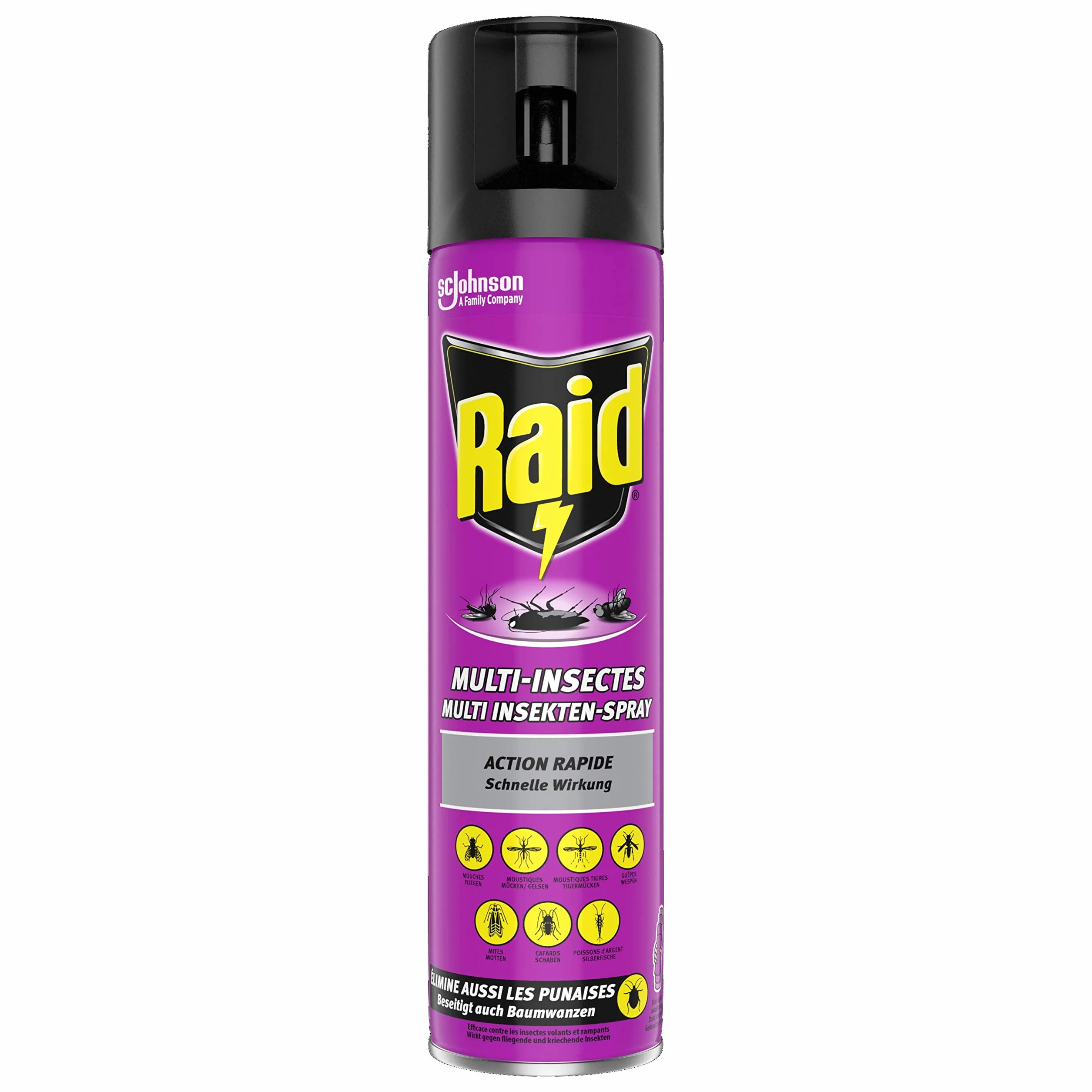 Raid Paral Multi spray na owady, spray na komary, do zwalczania latających i pełzających owadów, 1 opakowanie (1 x 400 ml)
