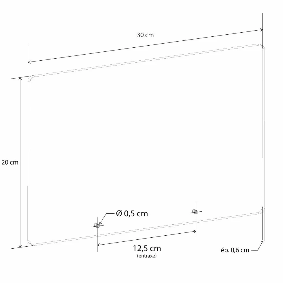 Owalna płyta nagrobna w pleksi wzór Micro, różne rozmiary, grubość 6mm, spersonalizowana w wielu liniach 30x20 cm