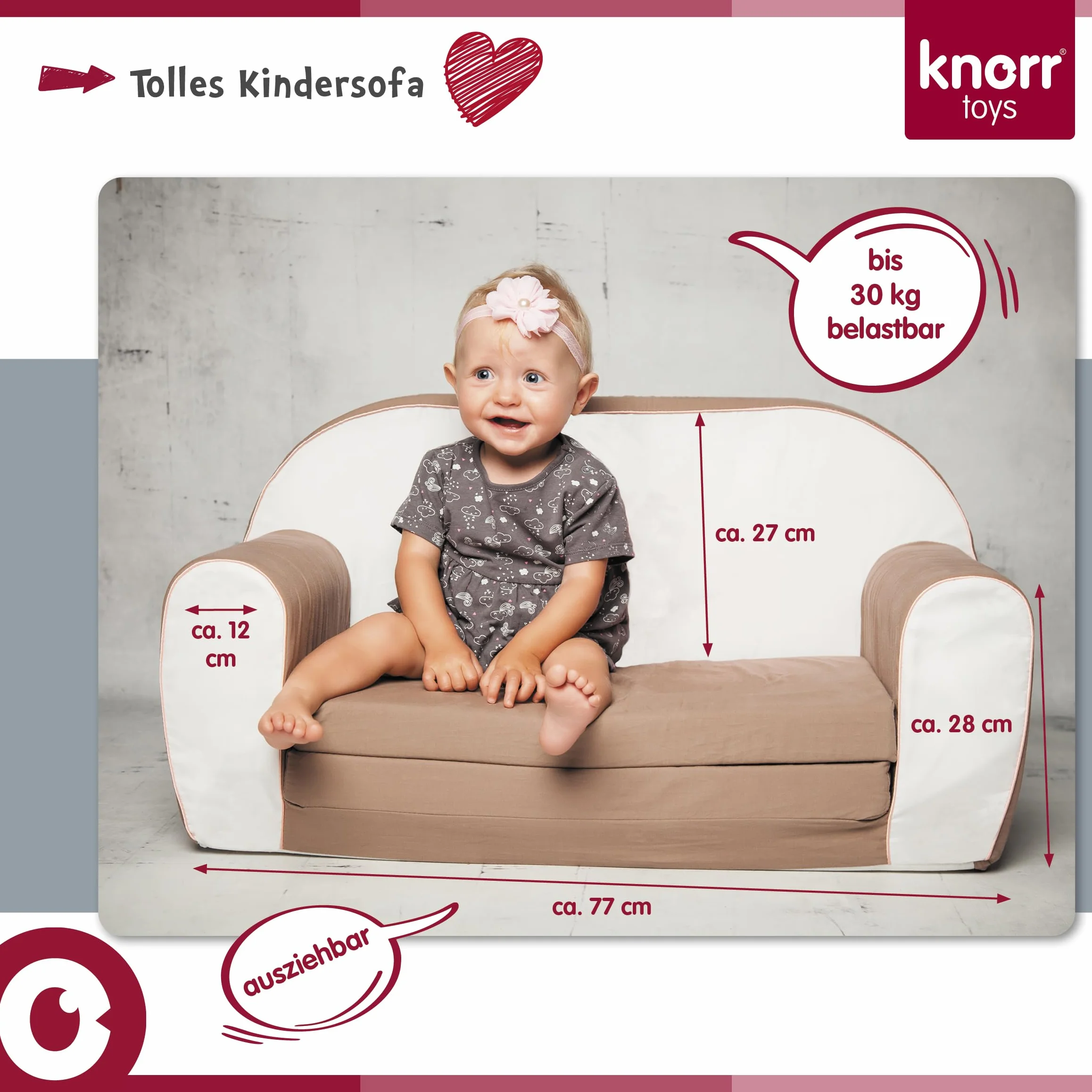 Knorrtoys 68434 sofa dziecięca Wildlife