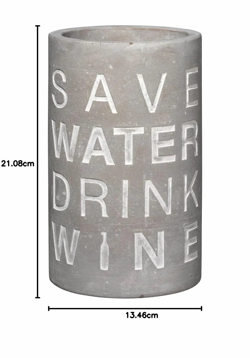 Räder Vino beton chłodziarka do wina Save Water Drink Wine