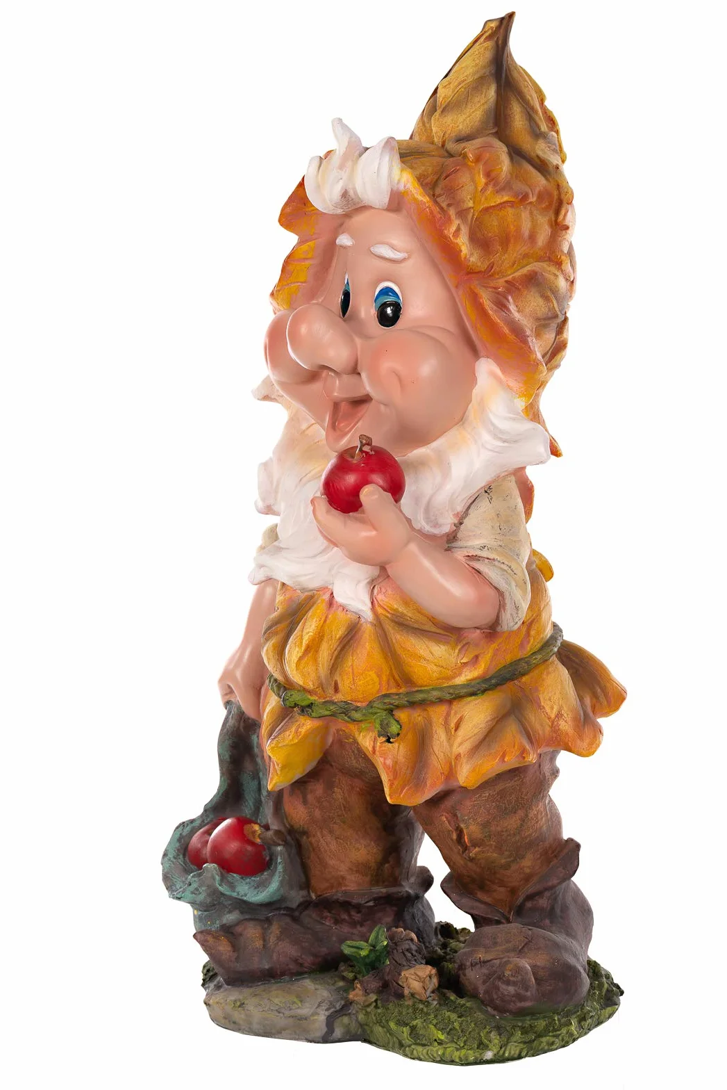 RIESIGER Zwerg, Gartenzwerg XXL Gartenwichtel NF14198-2 Groß 55cm Gartenfigur Deko Zwerg,