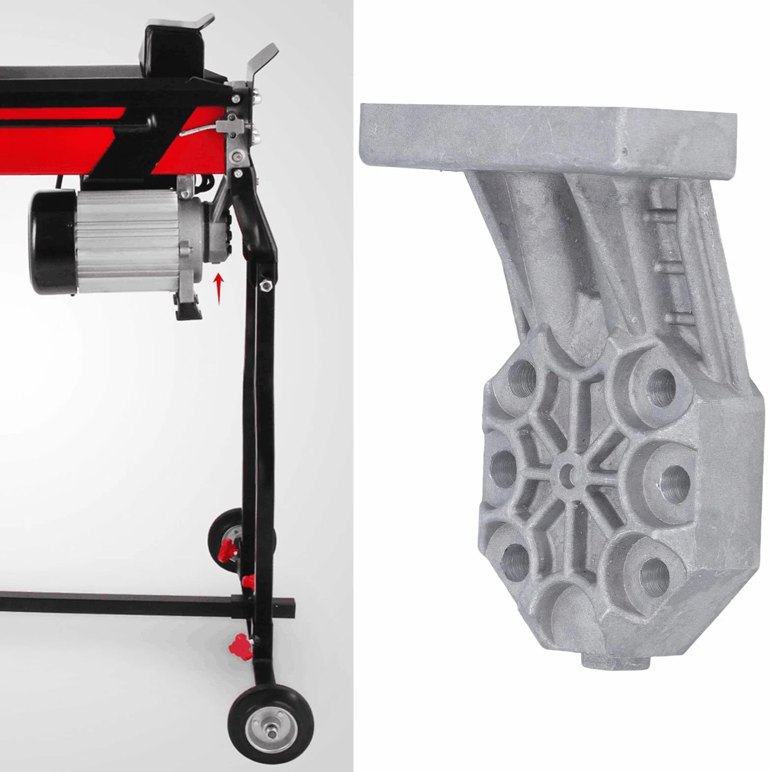Obudowa Odlewana Pompy łuparki do Drewna, materiał ze Stopu Aluminium, Wspornik Wymienny łuparki do Drewna, Uniwersalne Hydrauliczne Części łuparek Elektrycznych z Uszczelkami