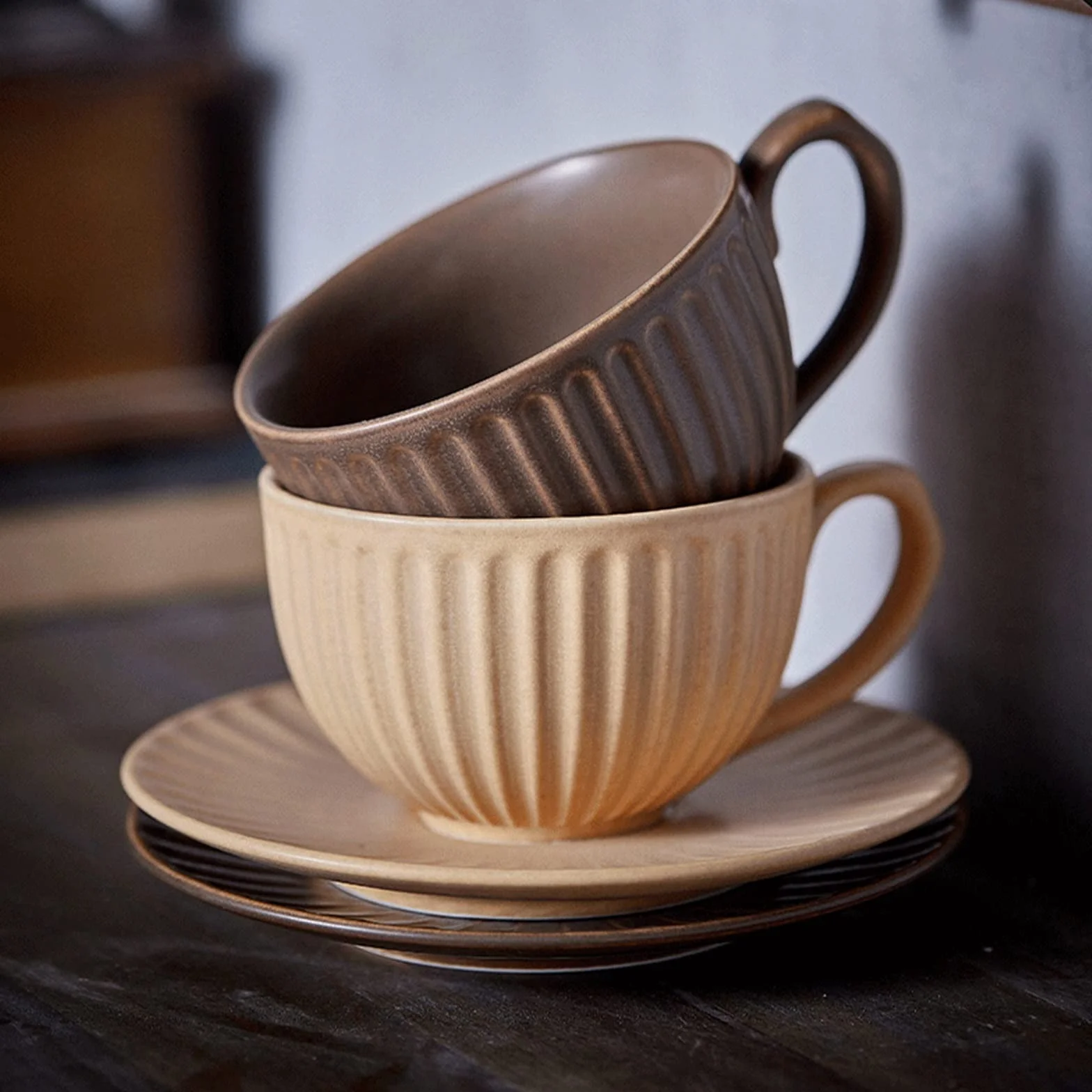 Kubki do kawy vintage kubek do kawy domowy ceramiczny zestaw kwiatów latte pranie ręczne popołudniowa herbata