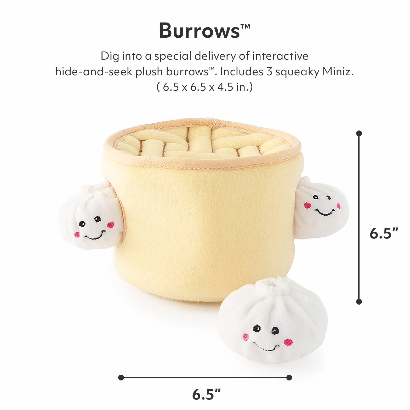 ZippyPaws Zippy Burrow Interaktywne Zabawki dla Psów - Chowanego, Kolorowe Piszczące Pluszowe Puzzle