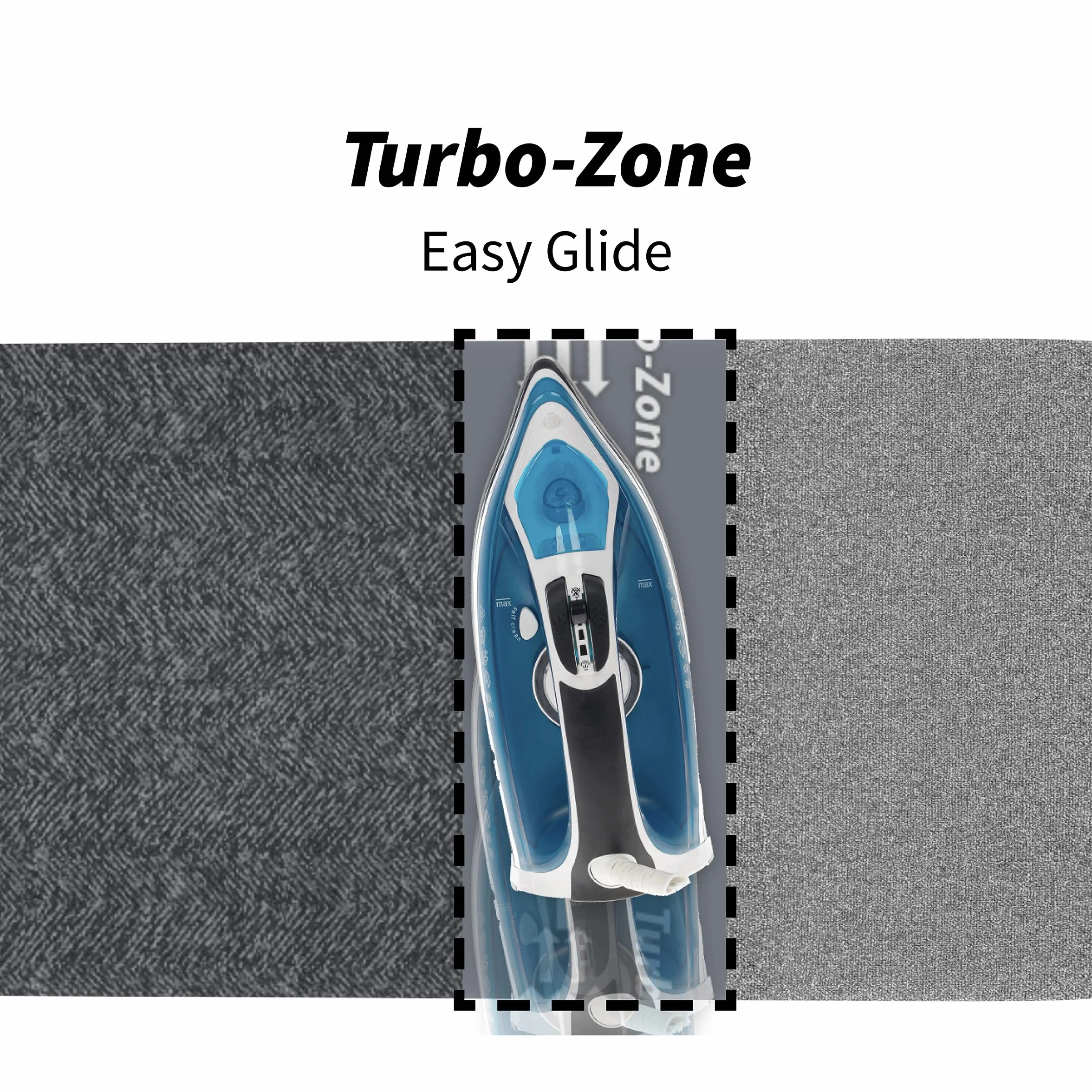 Rörets Pulse Black Dual Action deska do prasowania – Turbo & Park Zone, 4-warstwowa powłoka i poszewka – opatentowany genialny design – powierzchnia do prasowania 32 x 108 cm