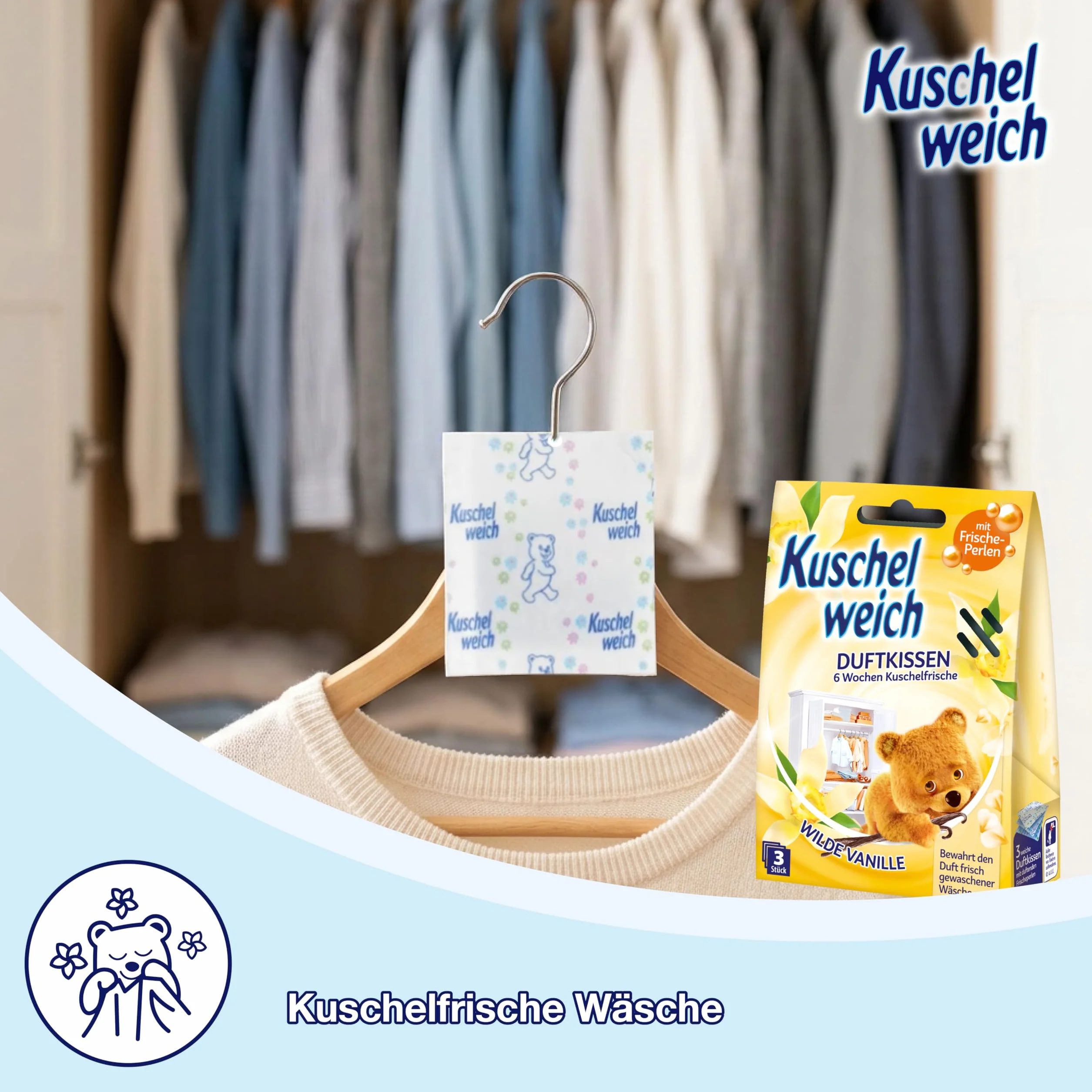 Kuschelweich Saszetki zapachowe - wanilia, 3szt.