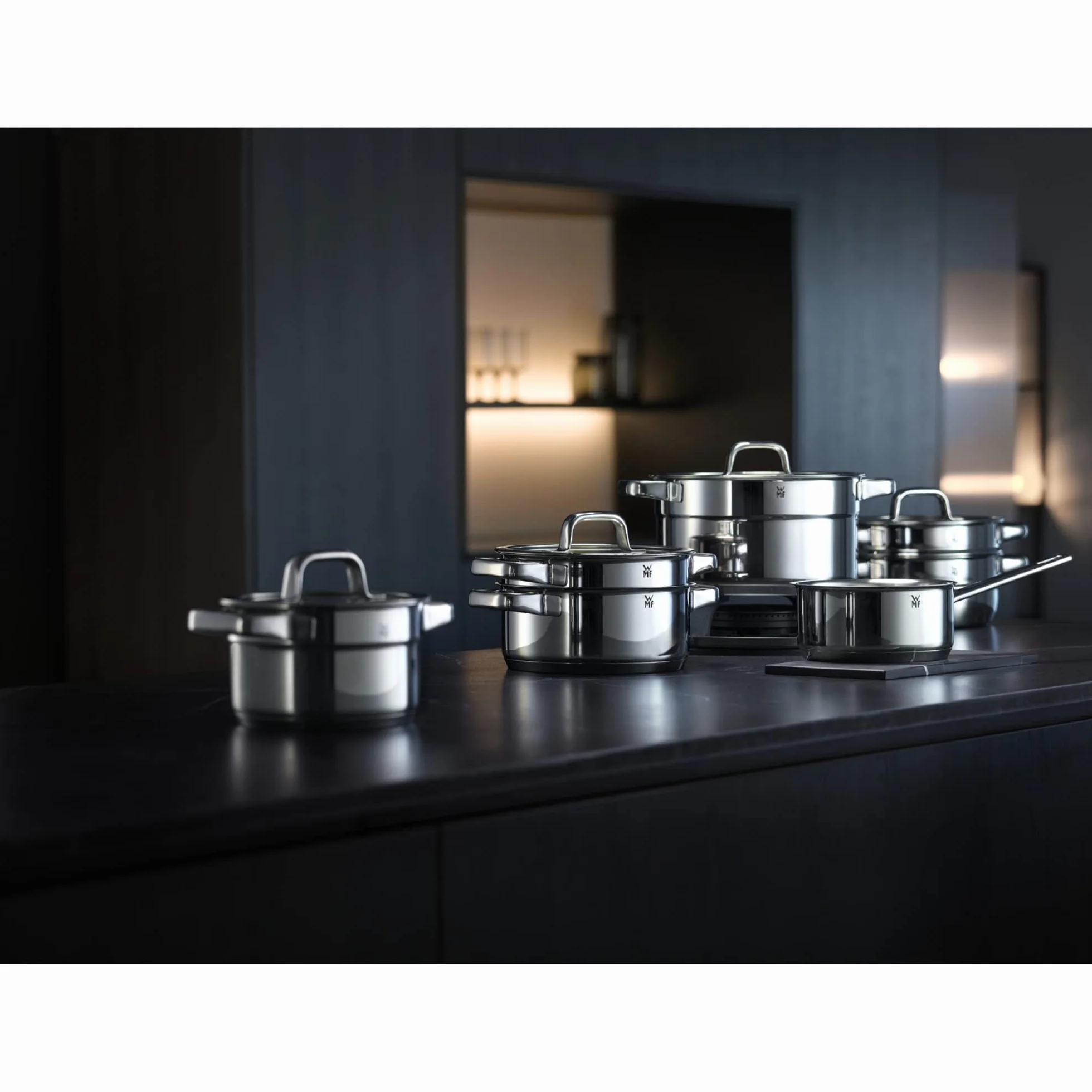 Wmf Compact Cuisine Zestaw Garnków, Metal, Srebrny, 11 sztuk