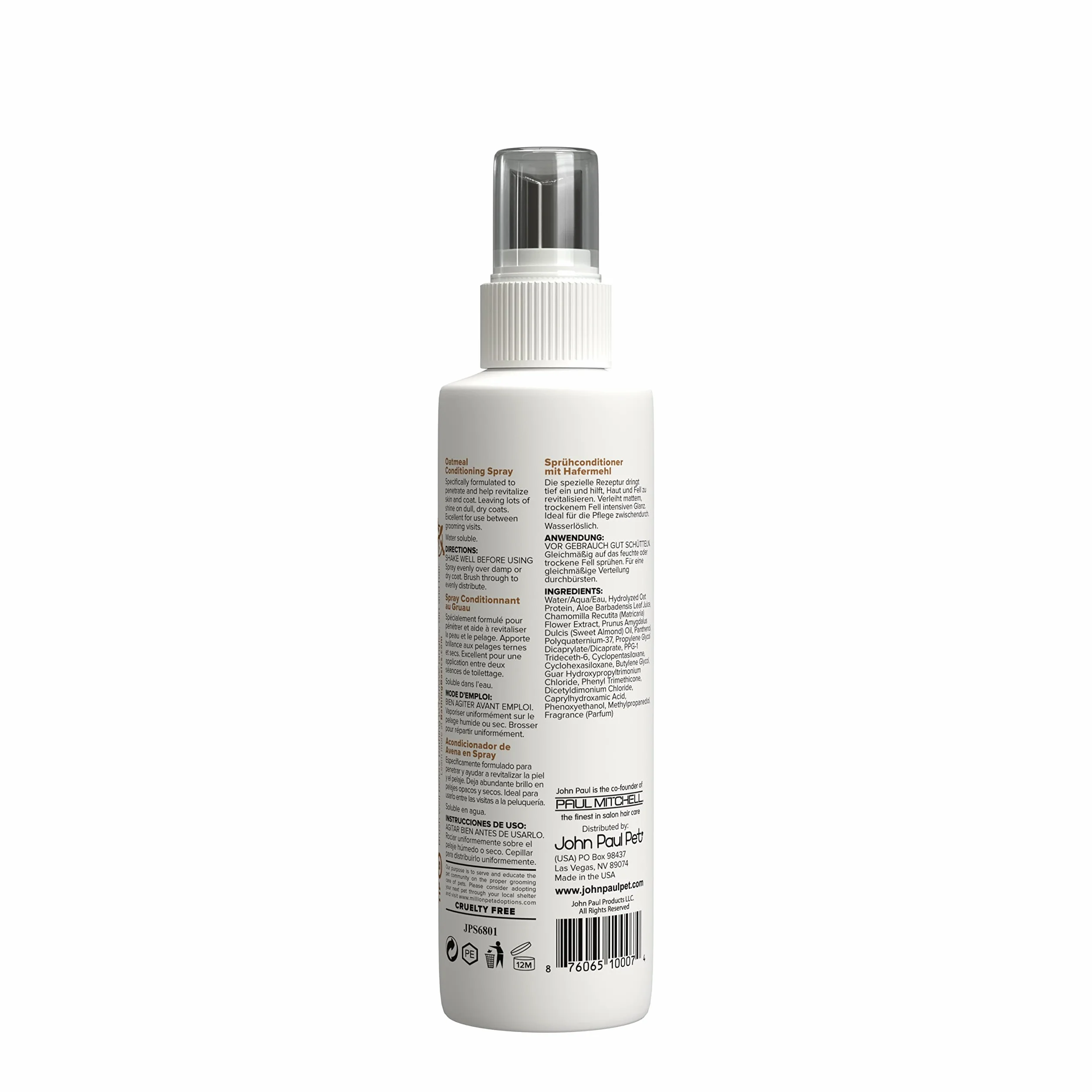 John Paul Pet Oatmeal Conditioning Spray 236,6 ml
