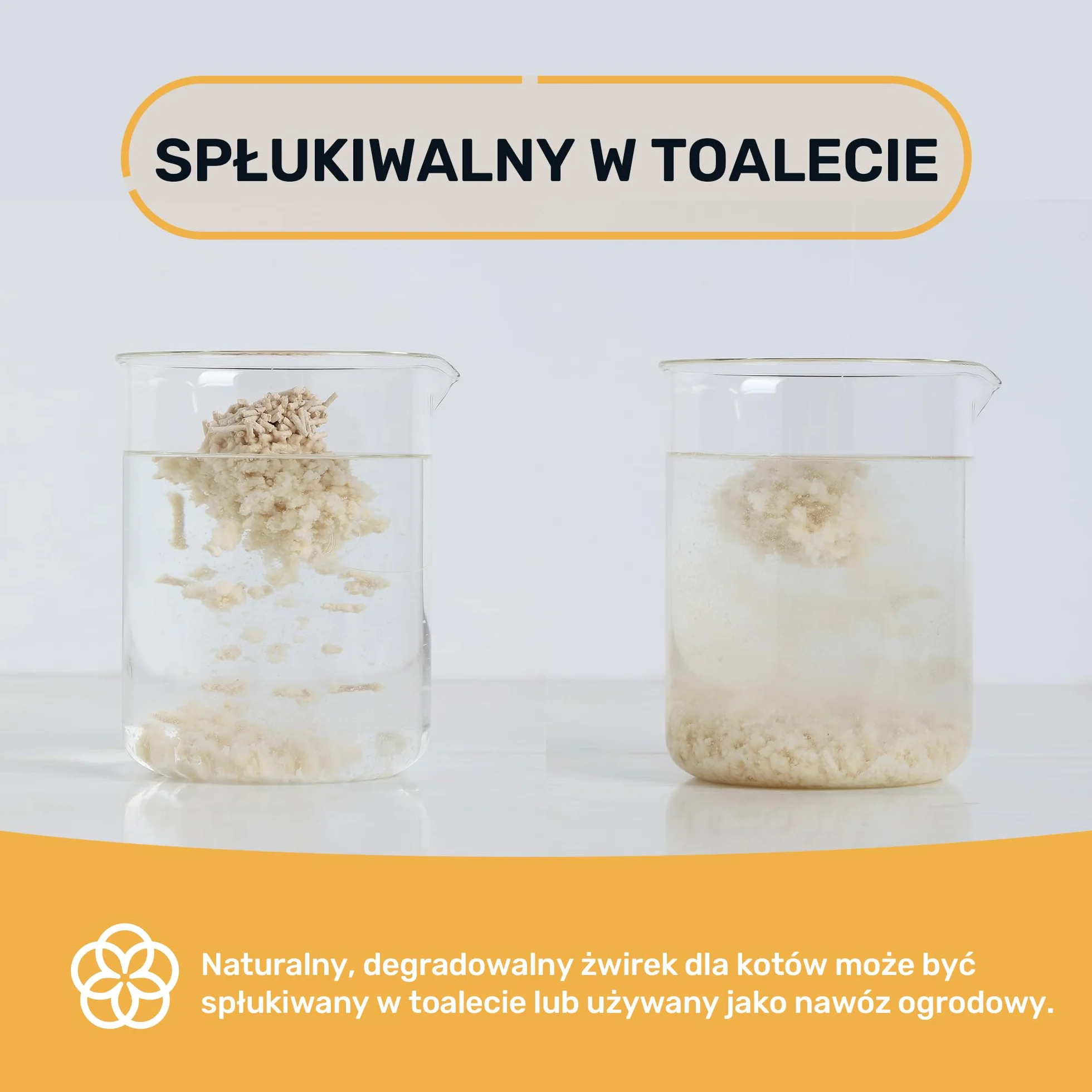 FUKUMARU Tofu żwirek dla kotów, 10,8 kg, mieszany pellet kukurydziany, bezpyłowy i lekko grudkowaty, kontrola zapachu, nadaje się do mycia w zmywarce, niewielkie pozostałości