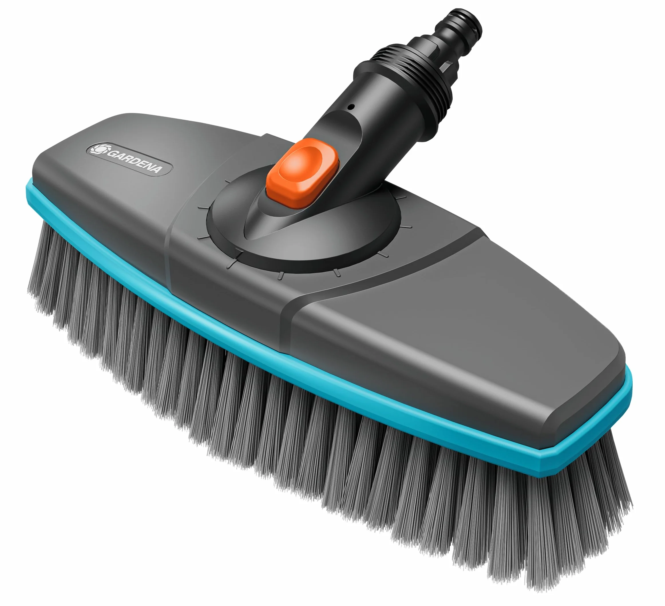 Gardena Szczotka do trzonka Cleansystem soft: do czyszczenia delikatnych powierzchni, miękkie włosie, obrotowa, do połączenia z trzonkiem Cleansystem, do większych powierzchni (18810-20)