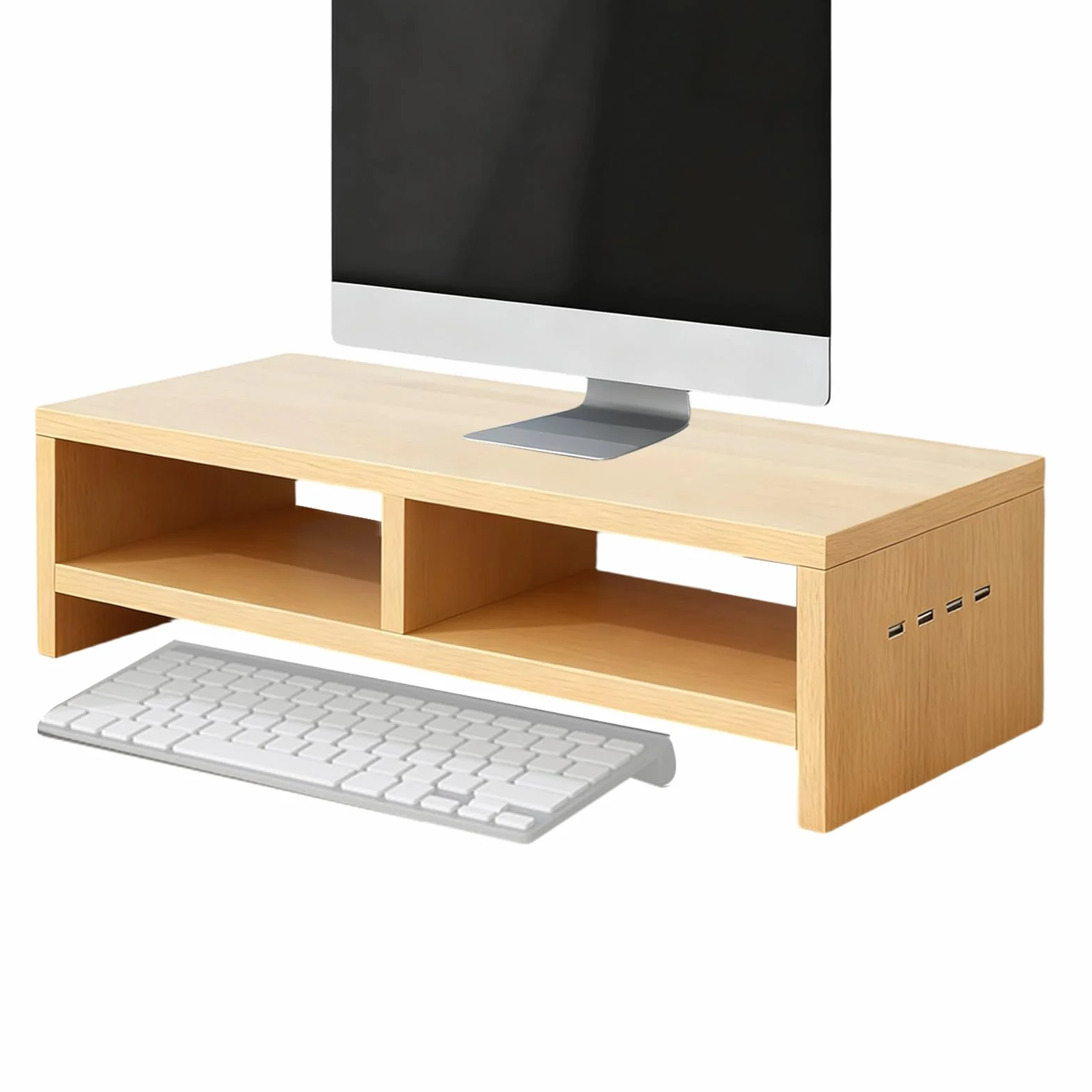 Podstawka Pod Monitor 2-warstwowy Organizer Biurkowy | Podwyższacze Komputerowe i Podstawka Na Laptopa dla Laptopa Domowego Biura Nauki Pracy Akademika Pokoju Zabaw Kolegium