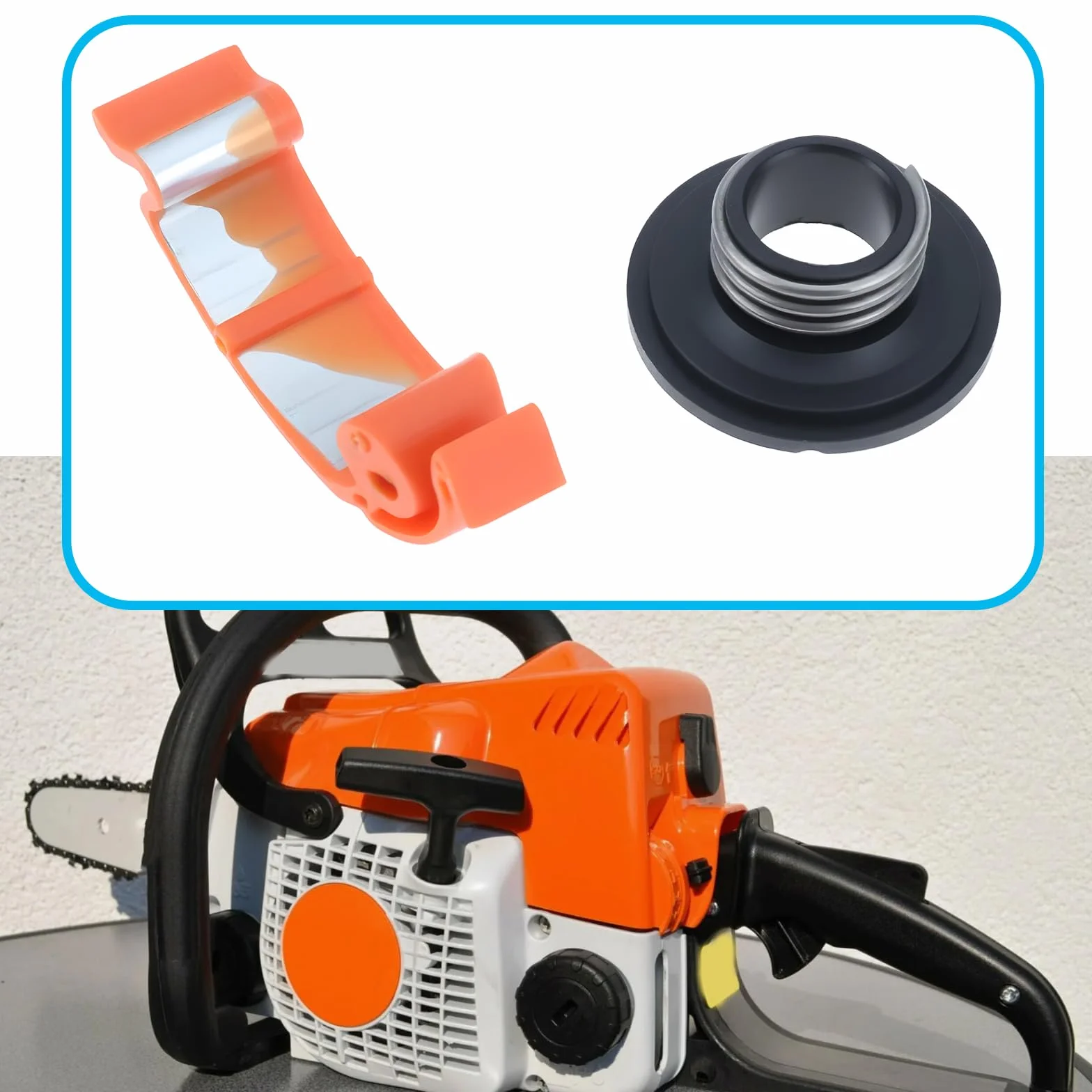 4 szt. piła łańcuchowa pompa olejowa pompa olejowa zestaw turbiny 544084202 544084201 kompatybilna z Husqvarna 435 440E 445 450