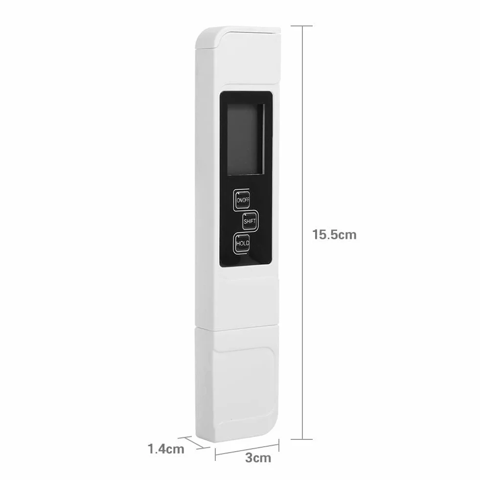 Cyfrowy tester jakości wody 3 w 1 LCD Tester wody z TDS EC i miernikiem temperatury Urządzenie do testowania wody z wyświetlaczem LED do wody pitnej Akwaria Baseny Hydroponika