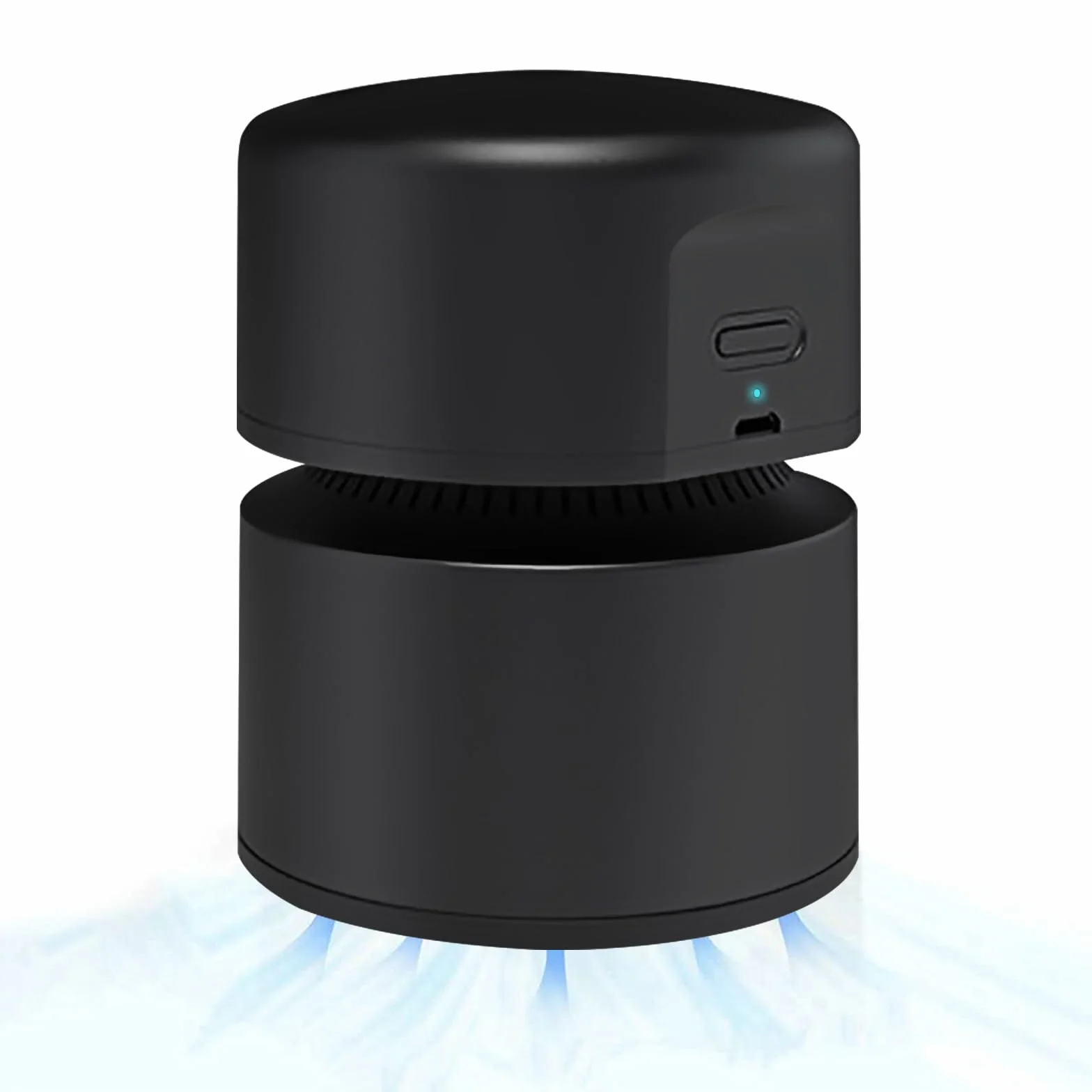 Cuteefun Odkurzacz stołowy, mini odkurzacz stołowy, ładowany przez USB, czas pracy do 120 minut, funkcja automatycznego wyłączania, odkurzacz biurkowy obracany o 360°, do szkoły, biura, domu,