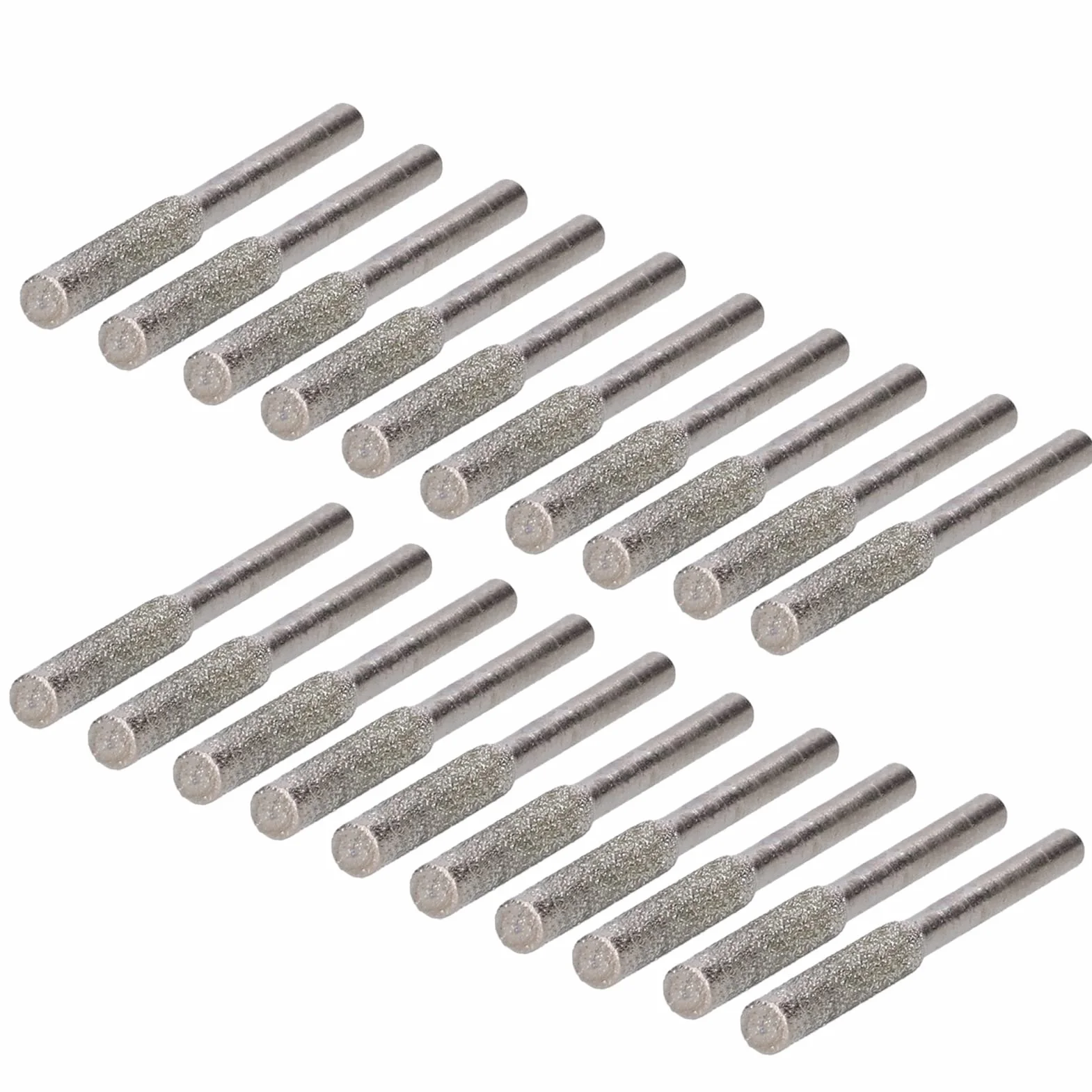 Zestaw 20 sztuk diamentowych ostrzarek do łańcuchów piłowych, narzędzie do ostrzenia łańcucha, kamień szlifierski do ostrzenia i szlifowania (4 mm)