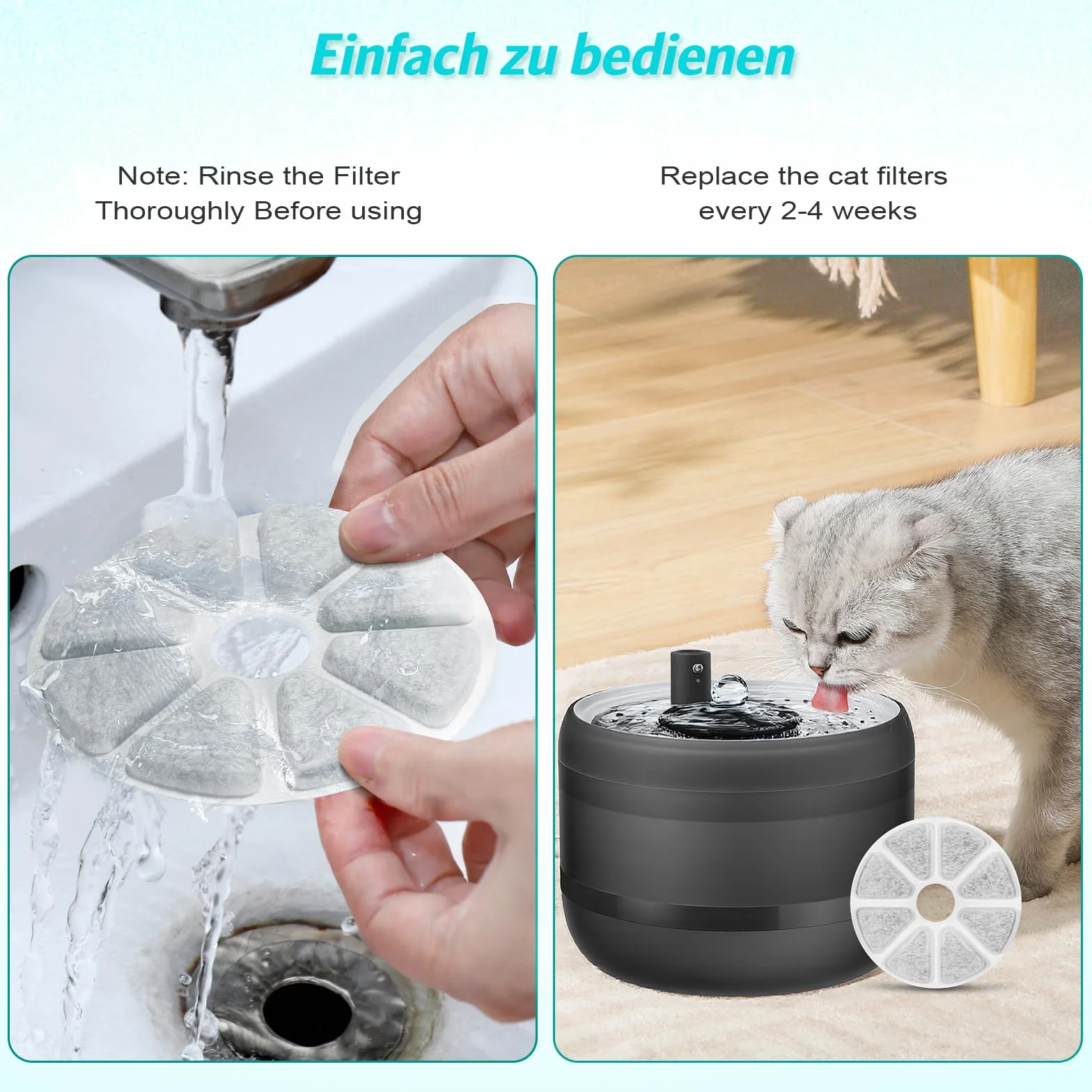 Philips PAW3210/02 filtry do fontanny węgiel aktywny 8 sztuk