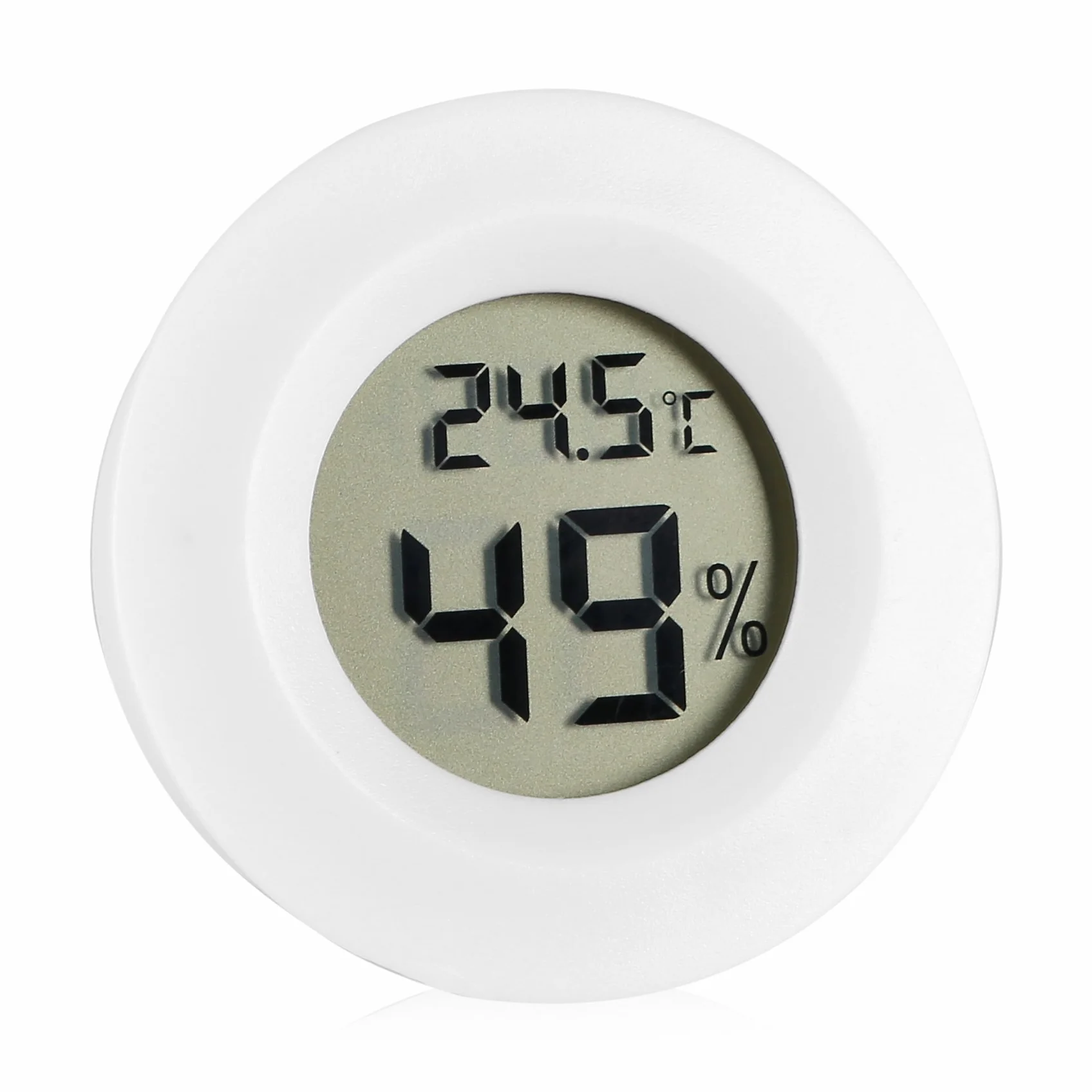 Termometr cyfrowy Higrometr Miernik temperatury wewnętrznej Detektor Okrągły termometr elektroniczny z wyświetlaczem LCD do kuchni samochodowej Kryty ogród Piwnica Lodówka Szafka