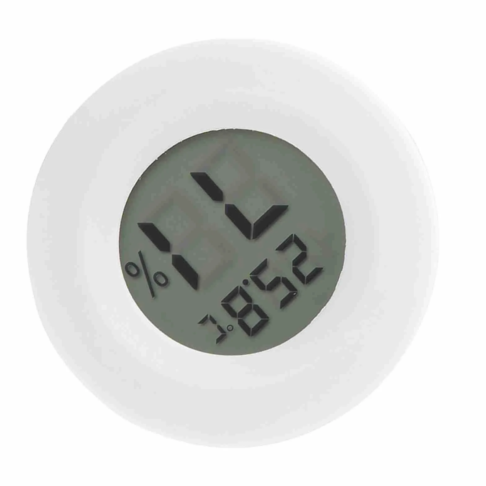Bewinner Mini Cyfrowy Termometr LCD Higrometr do Terrarium -50℃~70℃ 45mm Biały