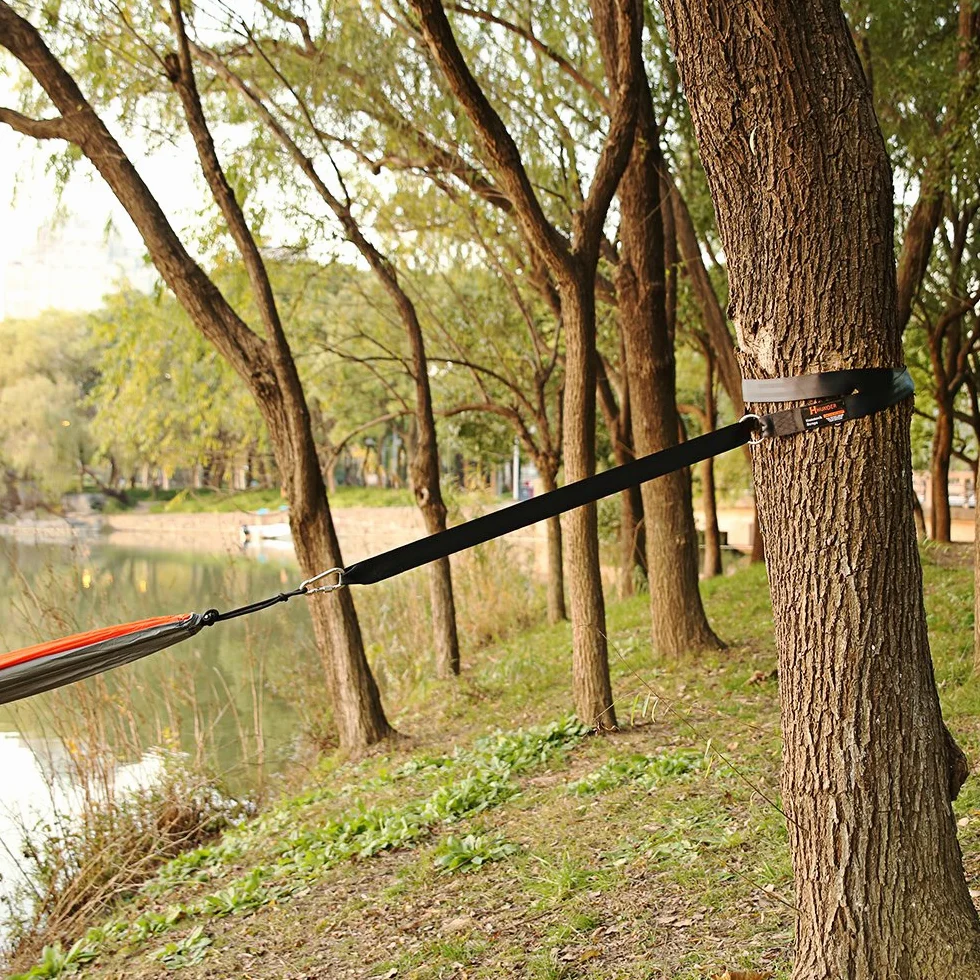 HUKOER 2 szt. 1000 kg zestaw mocujący do hamaka, paska, mocowania, regulowane taśmy mocujące do hamaka, bezpieczne na kemping i do ogrodu