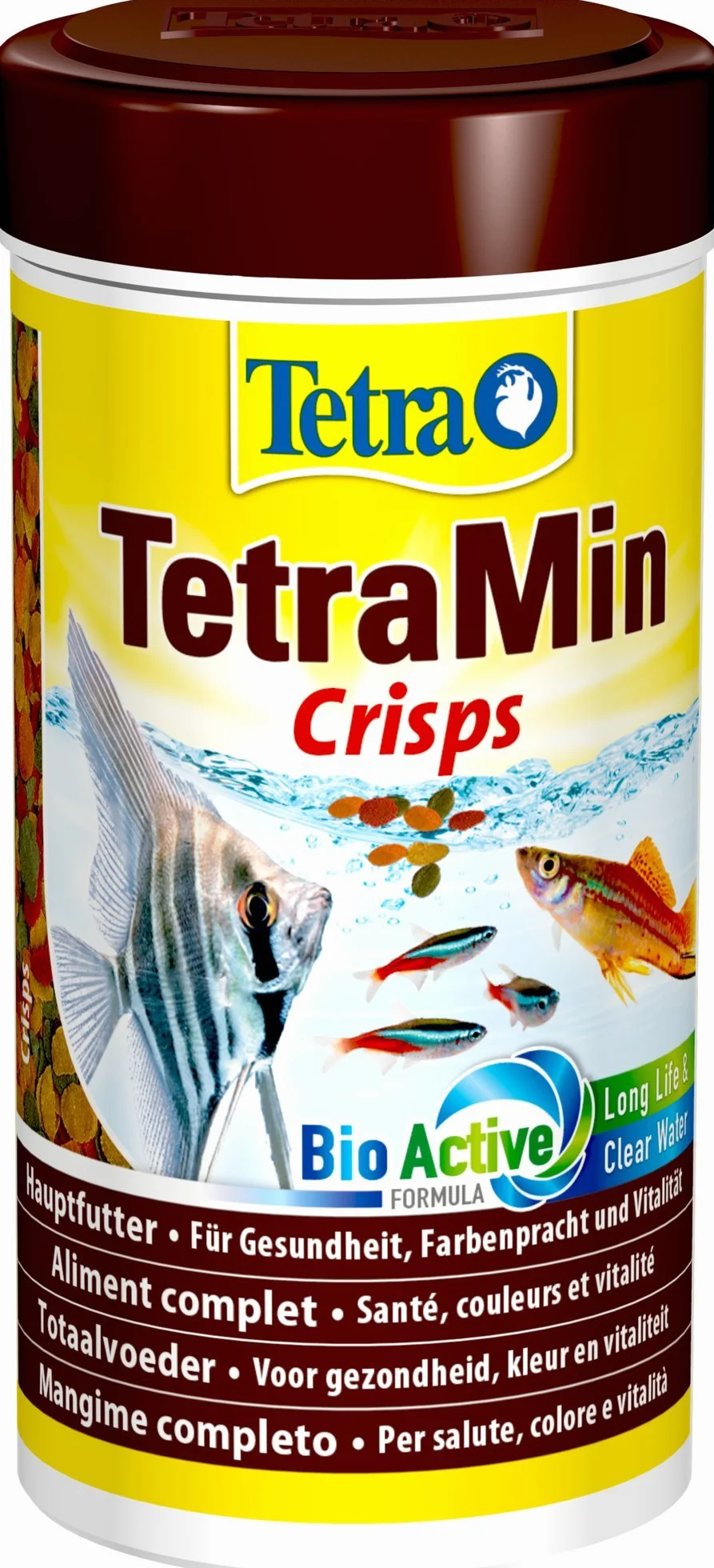 Tetra Min Crisps – karma dla wszystkich tropikalnych ryb ozdobnych o wysokiej wartości odżywczej i minimalnym obciążeniu wody, 250 ml