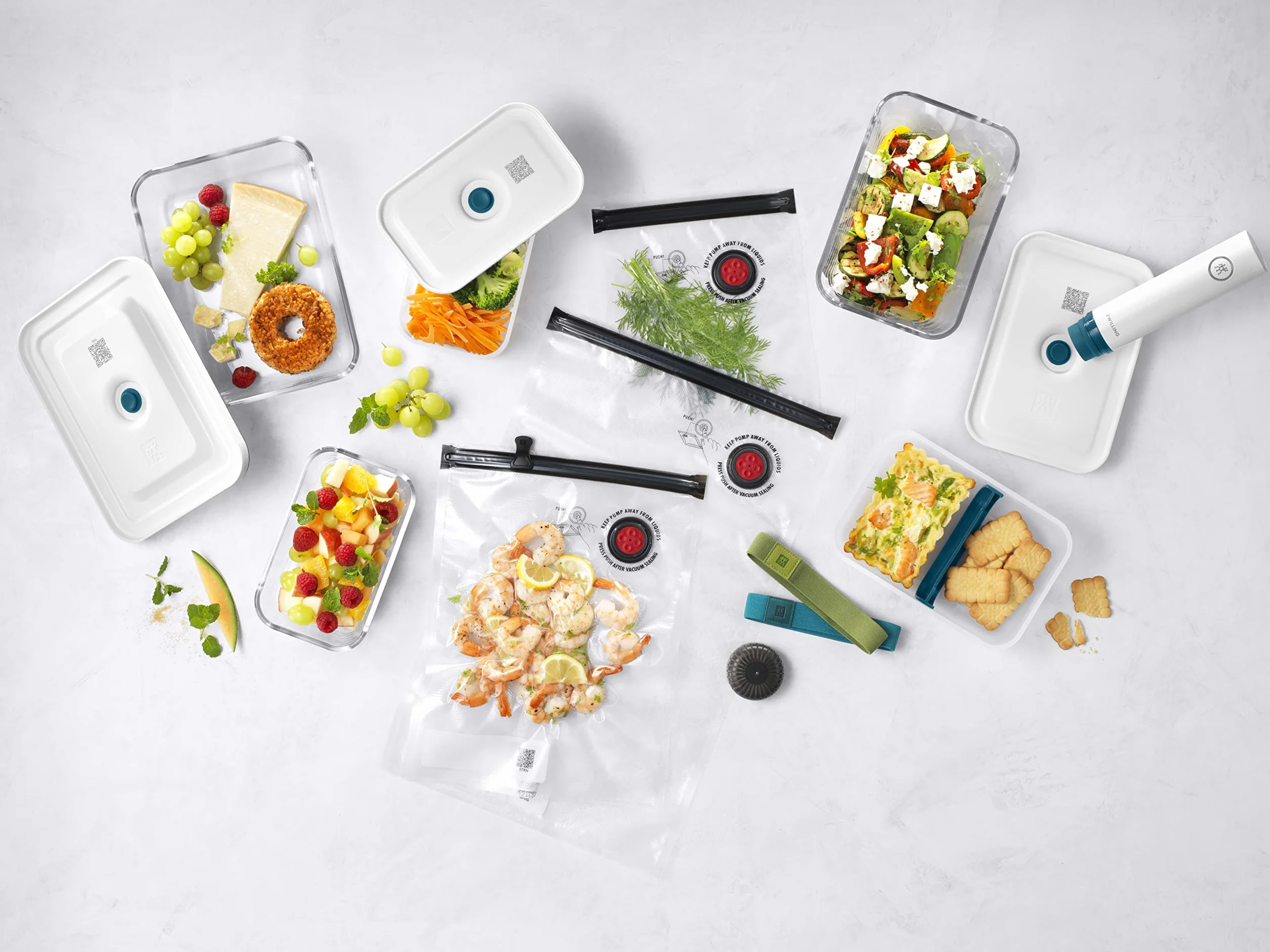 Zwilling Fresh & Save Zestaw Przechowywania Próżniowego, Wielokolorowy, 16 elementów