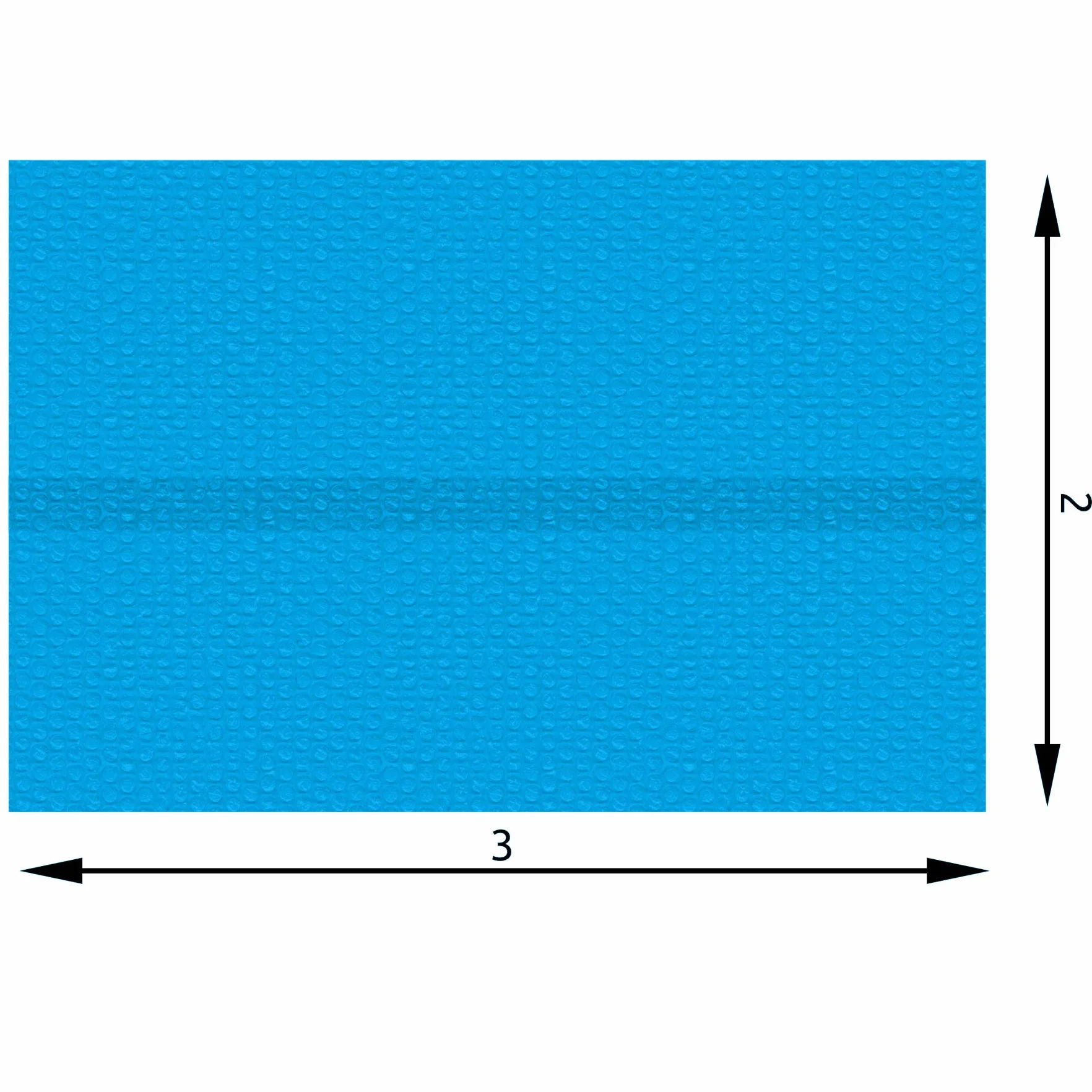 tectake 800711 Plandeka solarna do basenu, szybsze podgrzewanie wody i mniejsze parowanie wody, prostokątna, niebieska, różne rozmiary – (2 x 3 m, nr 403102)