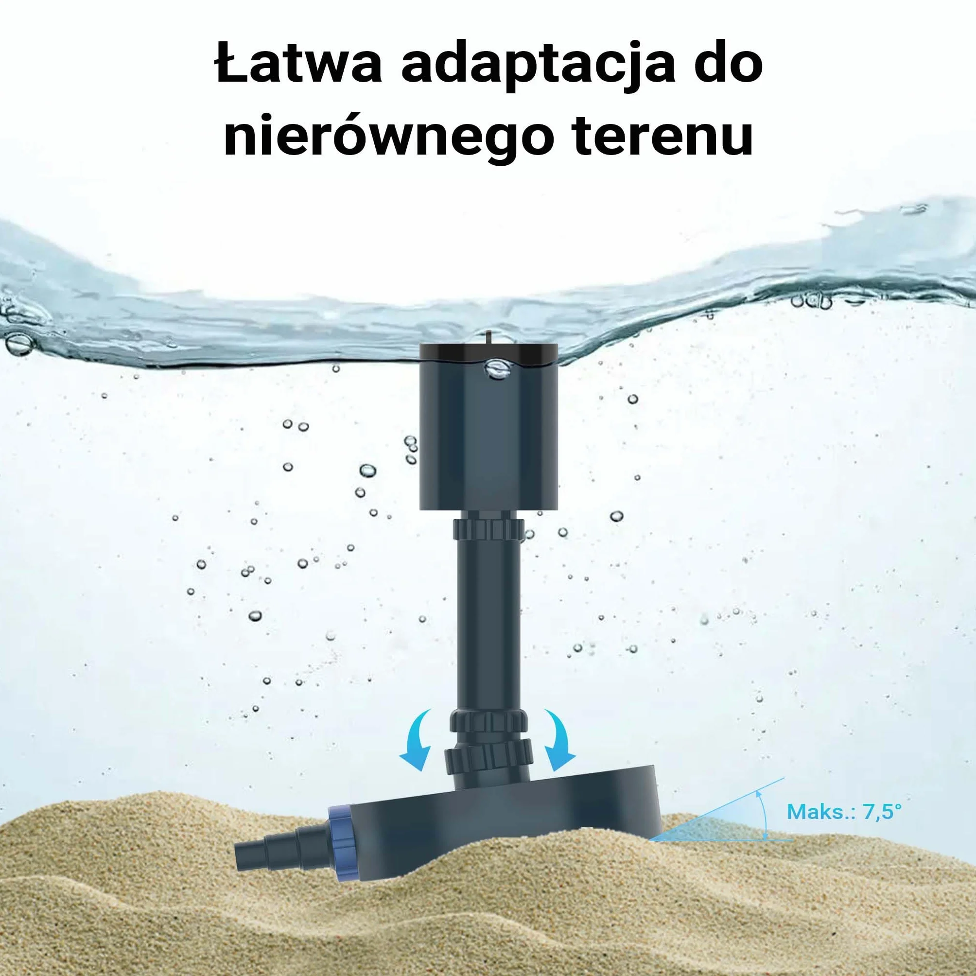 SunSun CSP-40 Skimmer stojący do oczek wodnych o powierzchni do 40 m², maks. 16 000 l/h, skimmer jako zbieracz liści do pielęgnacji oczka wodnego, do podłączenia do pompy