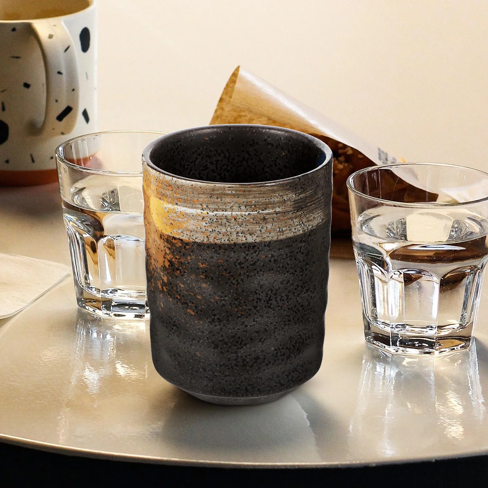 PRETYZOOM Japońska filiżanka do herbaty Matcha, ceramiczny kubek Matcha, ceramiczny, zestaw do serwowania sake, japoński zestaw sake, kubek Yerba mate, porcelanowy kubek do kawy, filiżanka do kawy