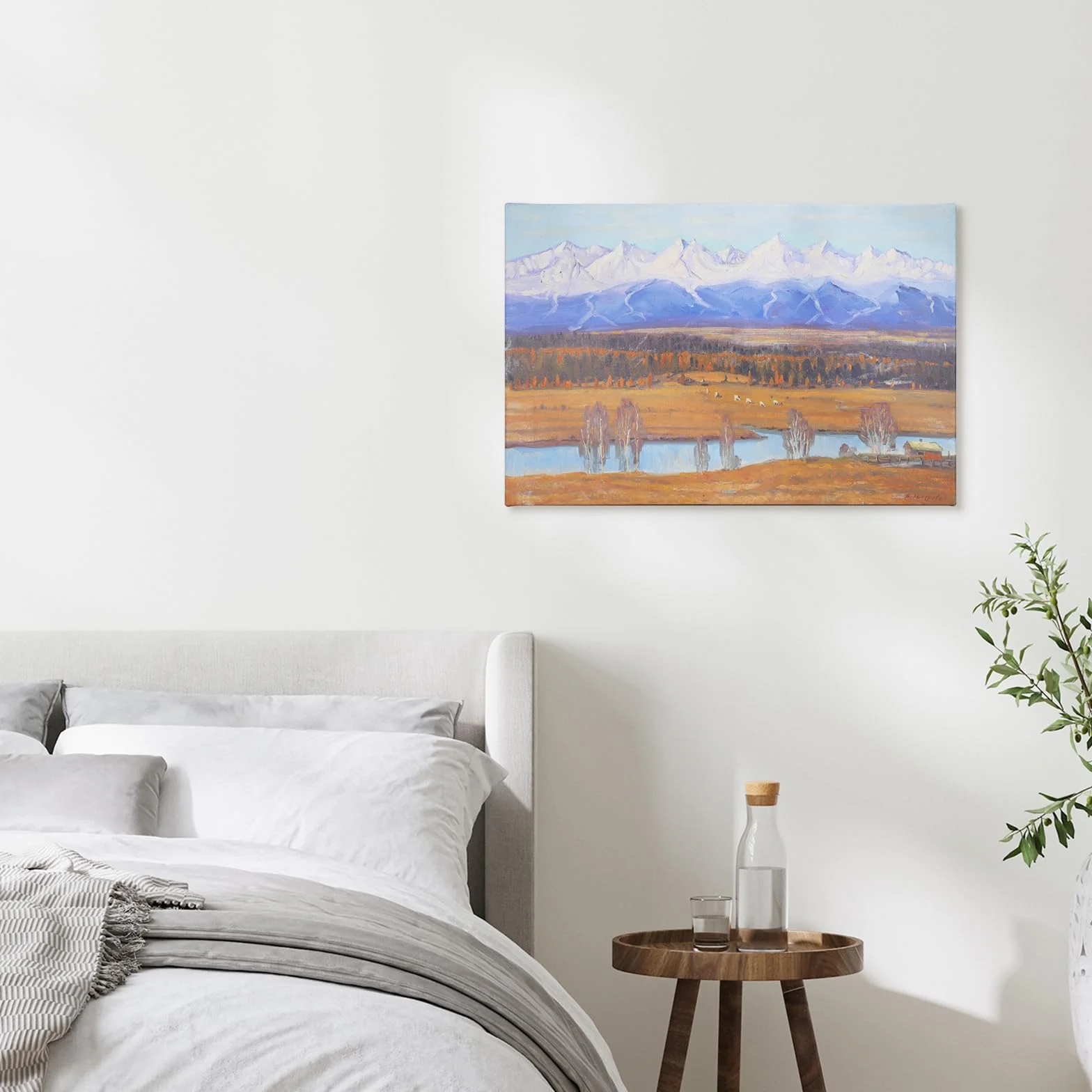 JBER Obraz olejny na płótnie 3D, sypialnia, salon, dekoracja stołu, piękny prezent, obraz olejny na płótnie - 60 x 40 cm