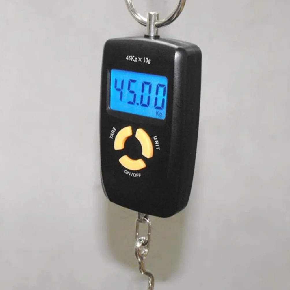JFDBGU Mini Hand Held hanging scale LCD Digital Fishing Pocket Suitcase Hook Weight Luggage Scale