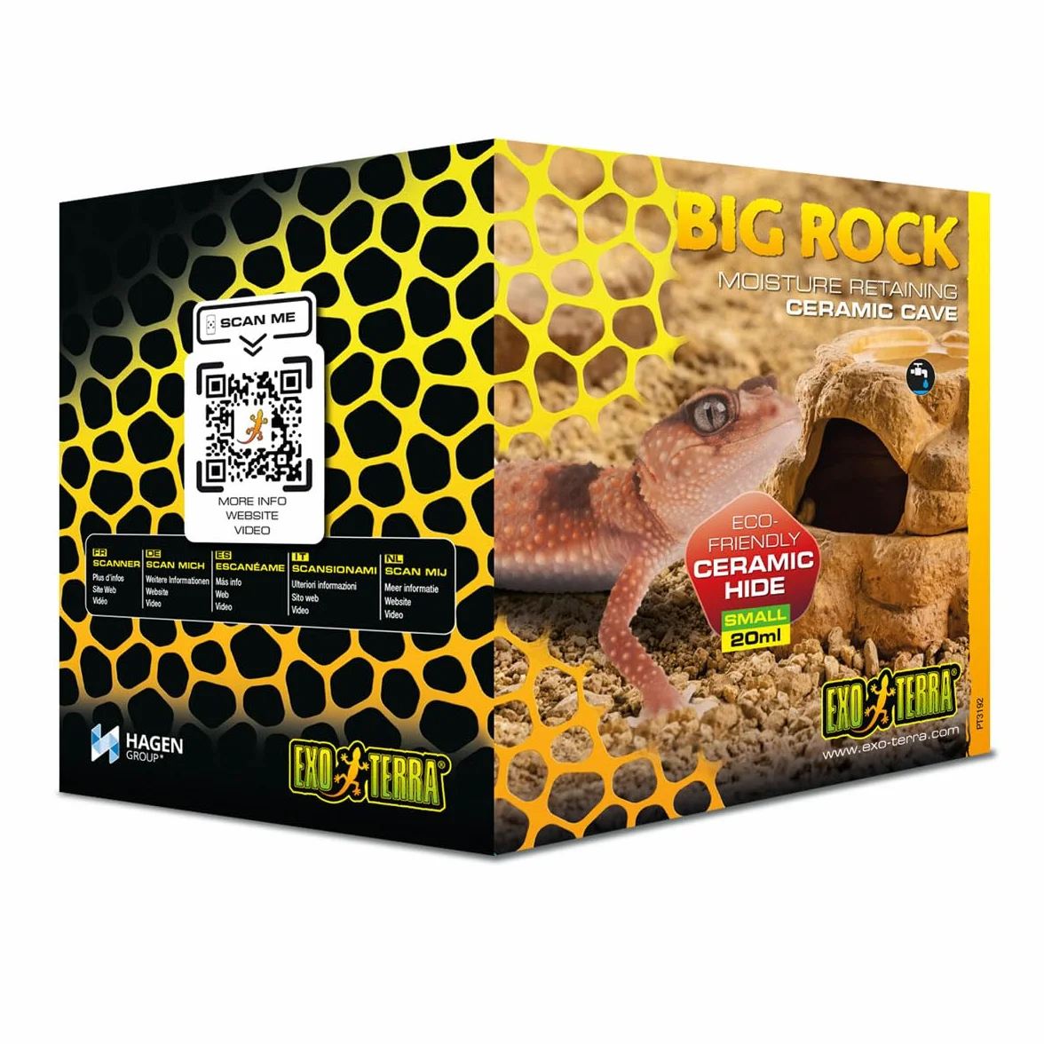 Exo Terra Big Rock mała ceramiczna jaskinia z pokrywką