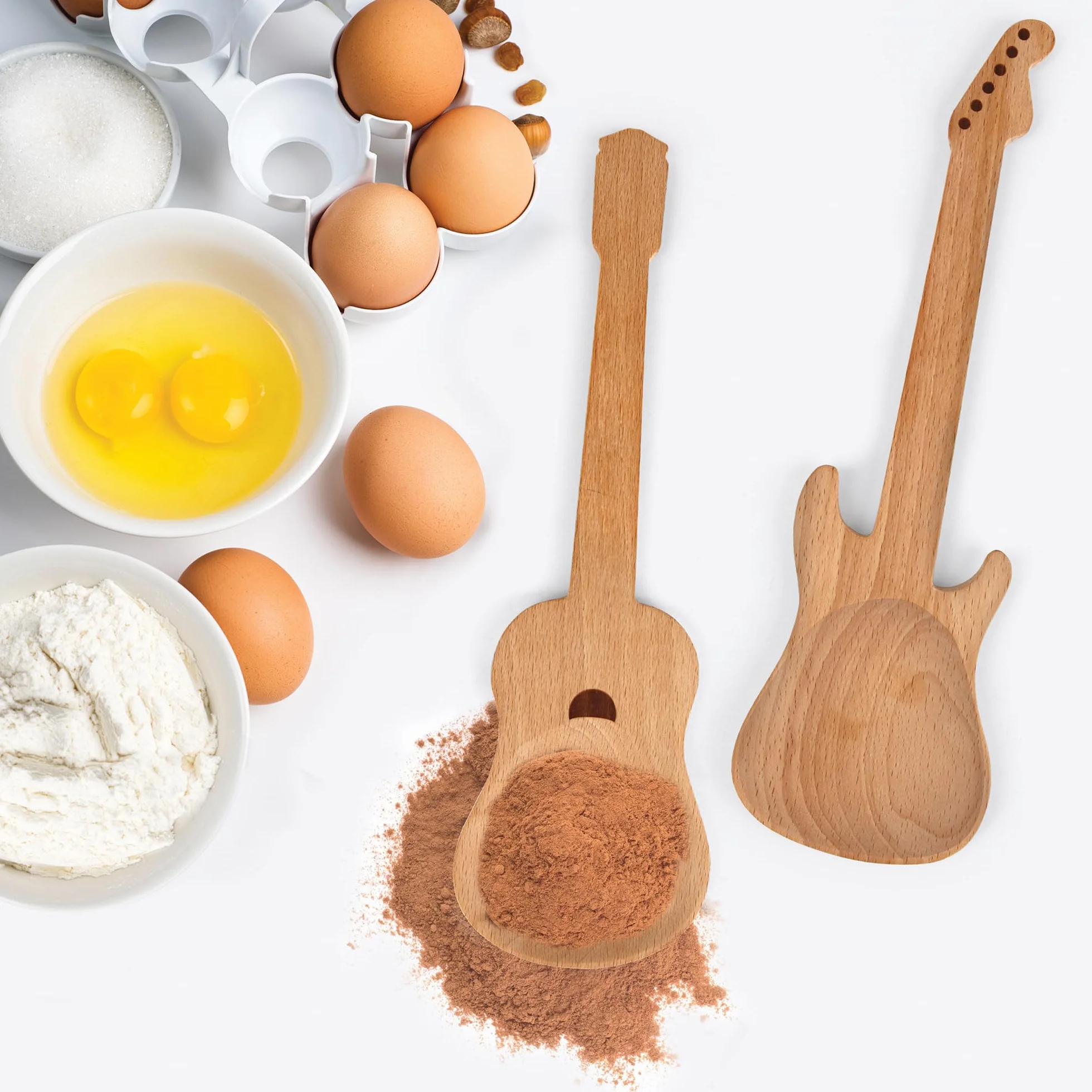 Cucchiaio In Legno Chitarra