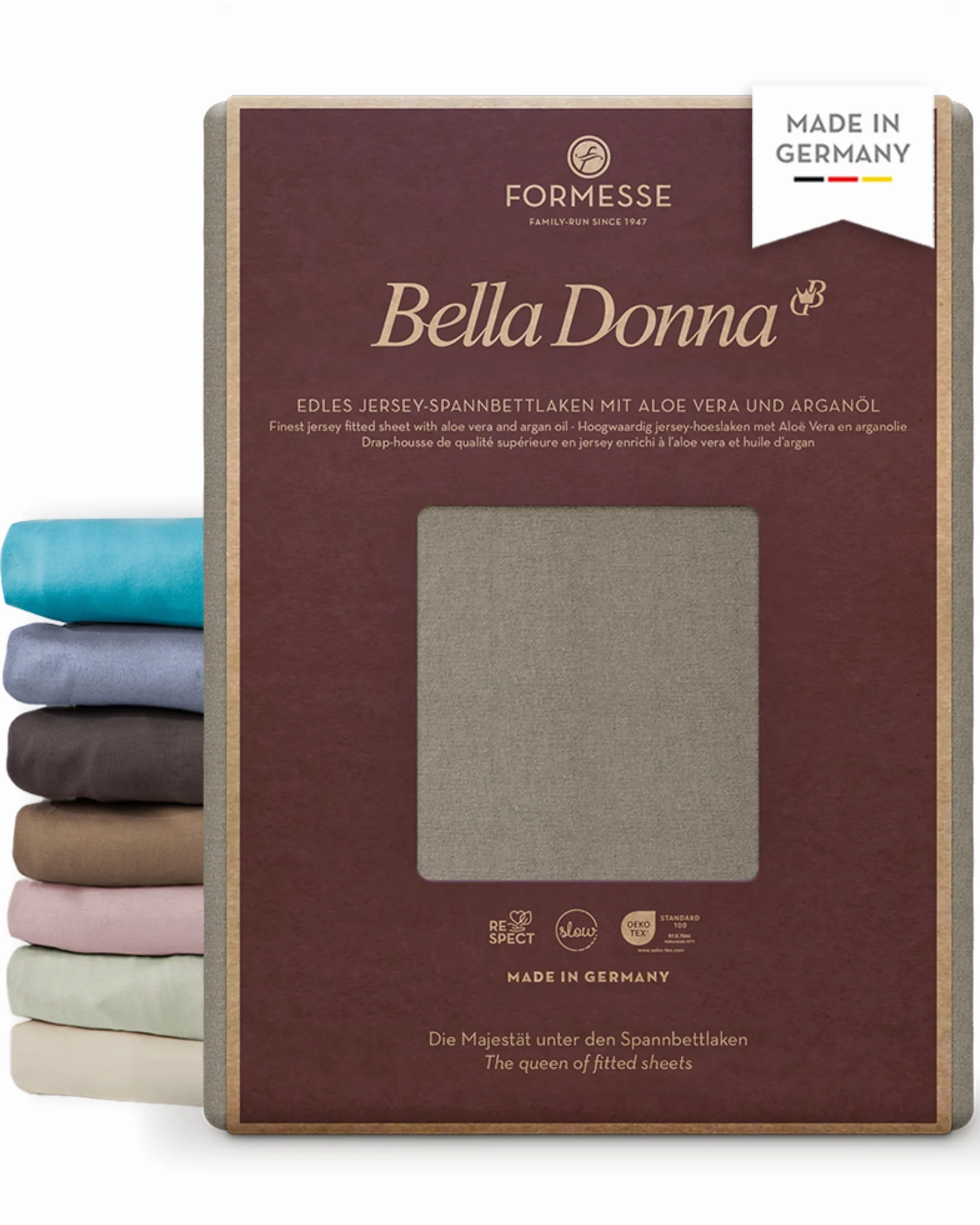 Formesse Bella Donna Jersey prześcieradło z gumką platyna 90x190 - 100x220