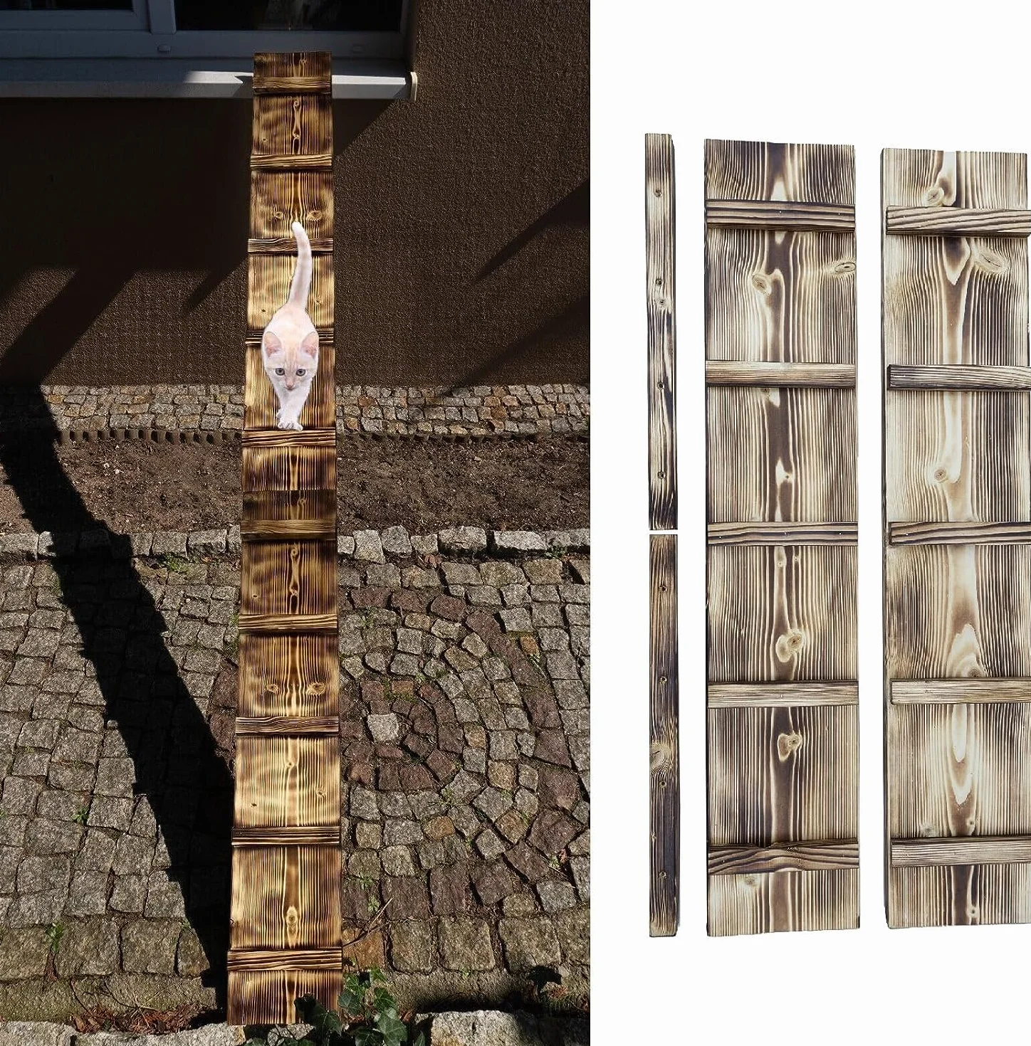 Drabinka dla kota na balkon okno z metalowym haczykiem 6 m