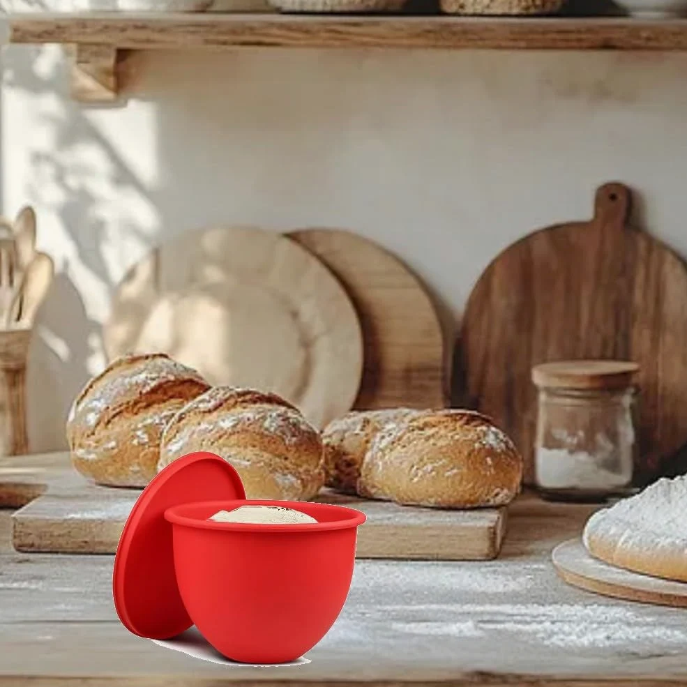 Besttoolifes Wkładki do miski silikonowej do miksera stojącego KitchenAid, 3-w-1 elastyczna podszewka do miski z wylewkiem i pokrywkami do przechowywania, nadaje się do zmywarki i kuchenki